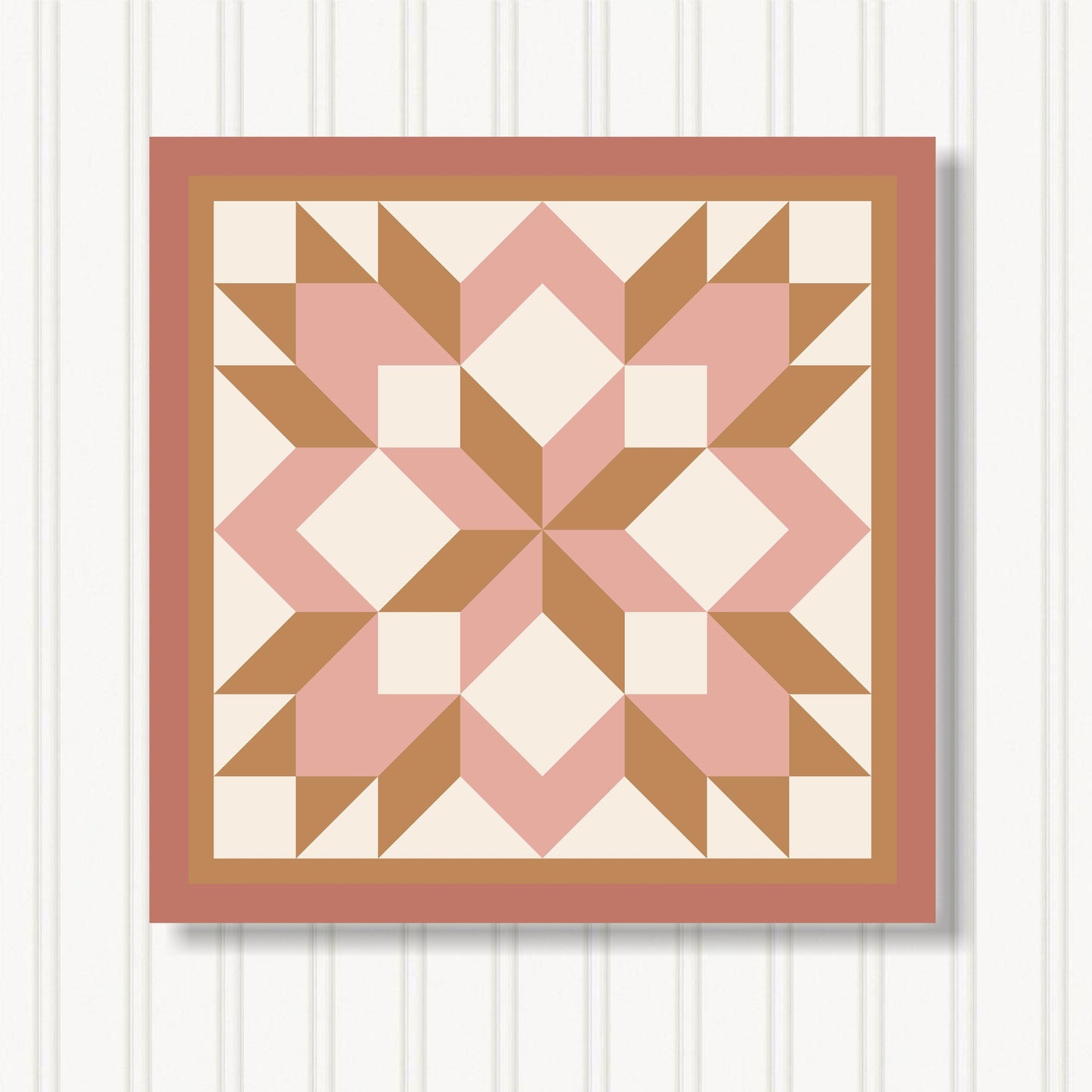 Barn Quilt Wall Art, 8 Sizes, Outdoor & Indoor Square Block, Home Decor Accent, BQ122-03