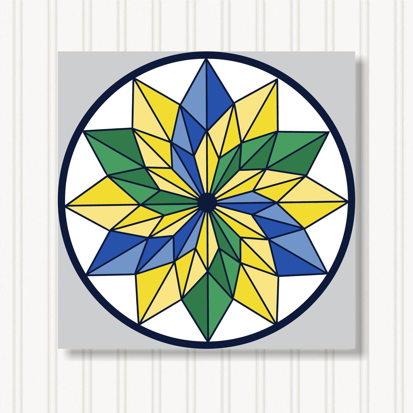 Barn Quilt Wall Art, 8 Sizes, Outdoor & Indoor Square Block, Home Decor Accent, BQ058-16