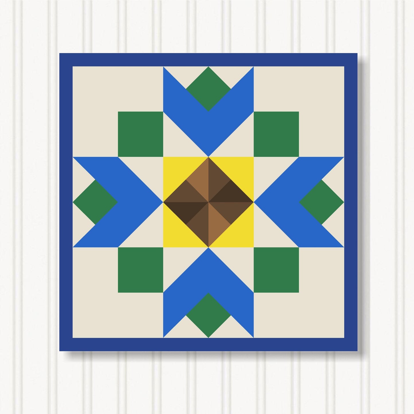 Barn Quilt Wall Art, 8 Sizes, Outdoor & Indoor Square Block, Home Decor Accent, BQ130-10