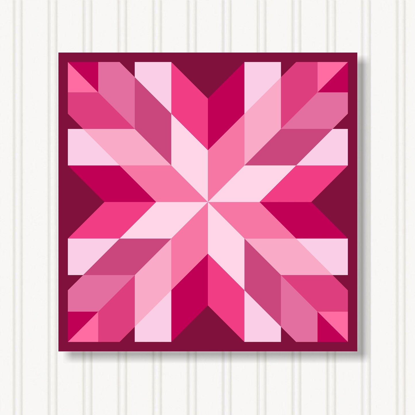 Barn Quilt Wall Art, 8 Sizes, Outdoor & Indoor Square Block, Home Decor Accent, BQ110-24