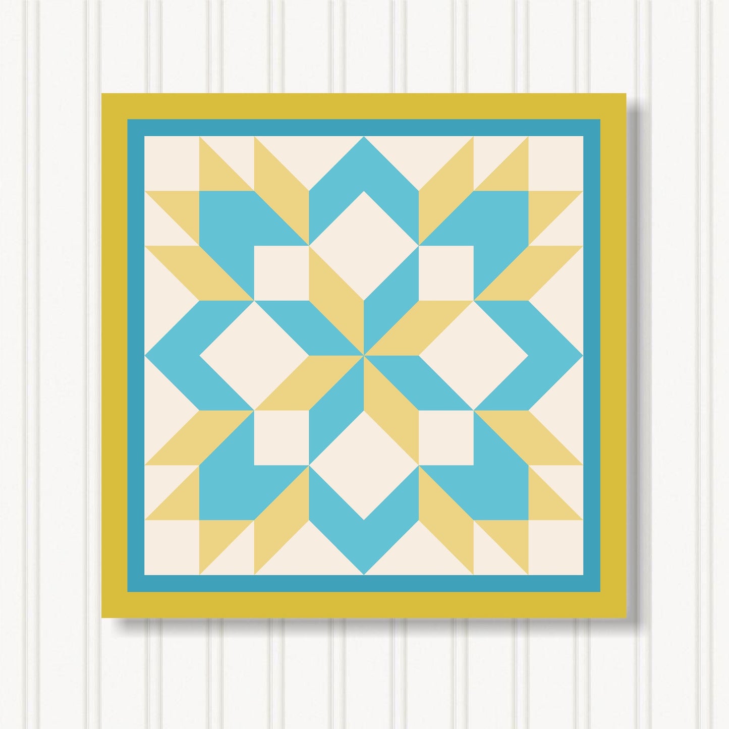 Barn Quilt Wall Art, 8 Sizes, Outdoor & Indoor Square Block, Home Decor Accent, BQ122-06