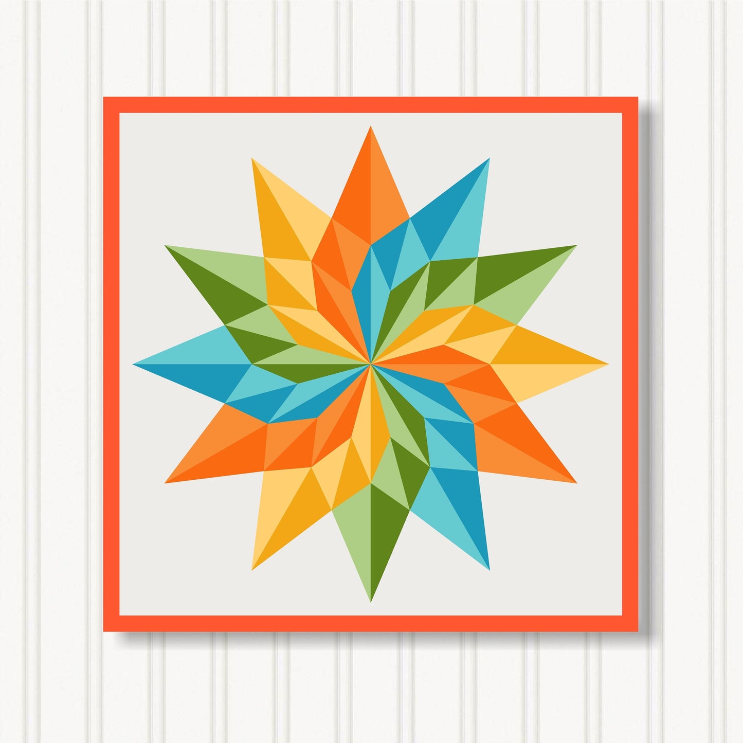 Barn Quilt Wall Art, 8 Sizes, Outdoor & Indoor Square Block, Home Decor Accent, BQ072-19