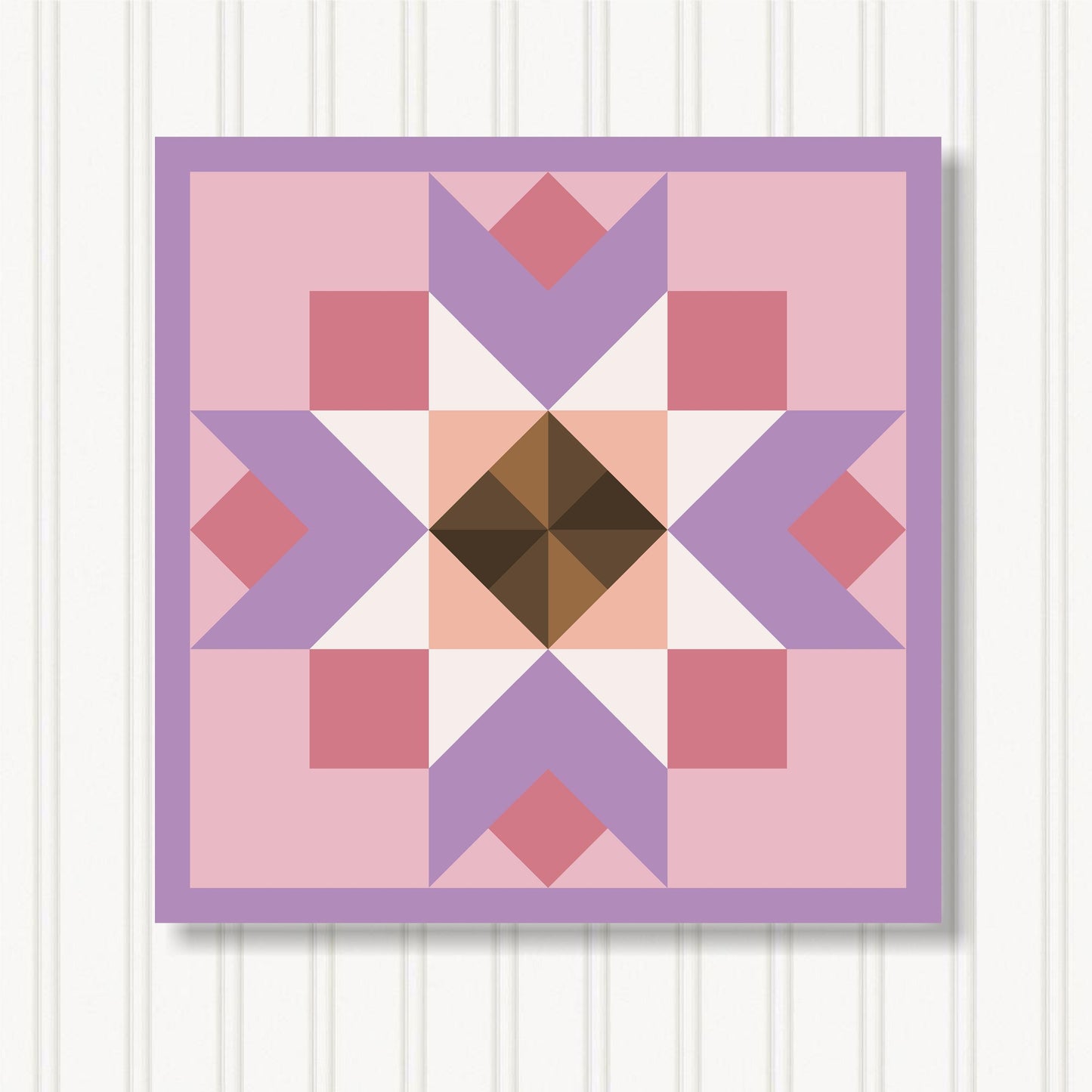 Barn Quilt Wall Art, 8 Sizes, Outdoor & Indoor Square Block, Home Decor Accent, BQ130-04