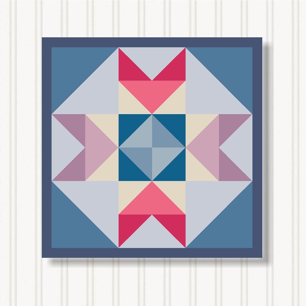 Barn Quilt Wall Art, 8 Sizes, Outdoor & Indoor Square Block, Home Decor Accent, BQ131-02