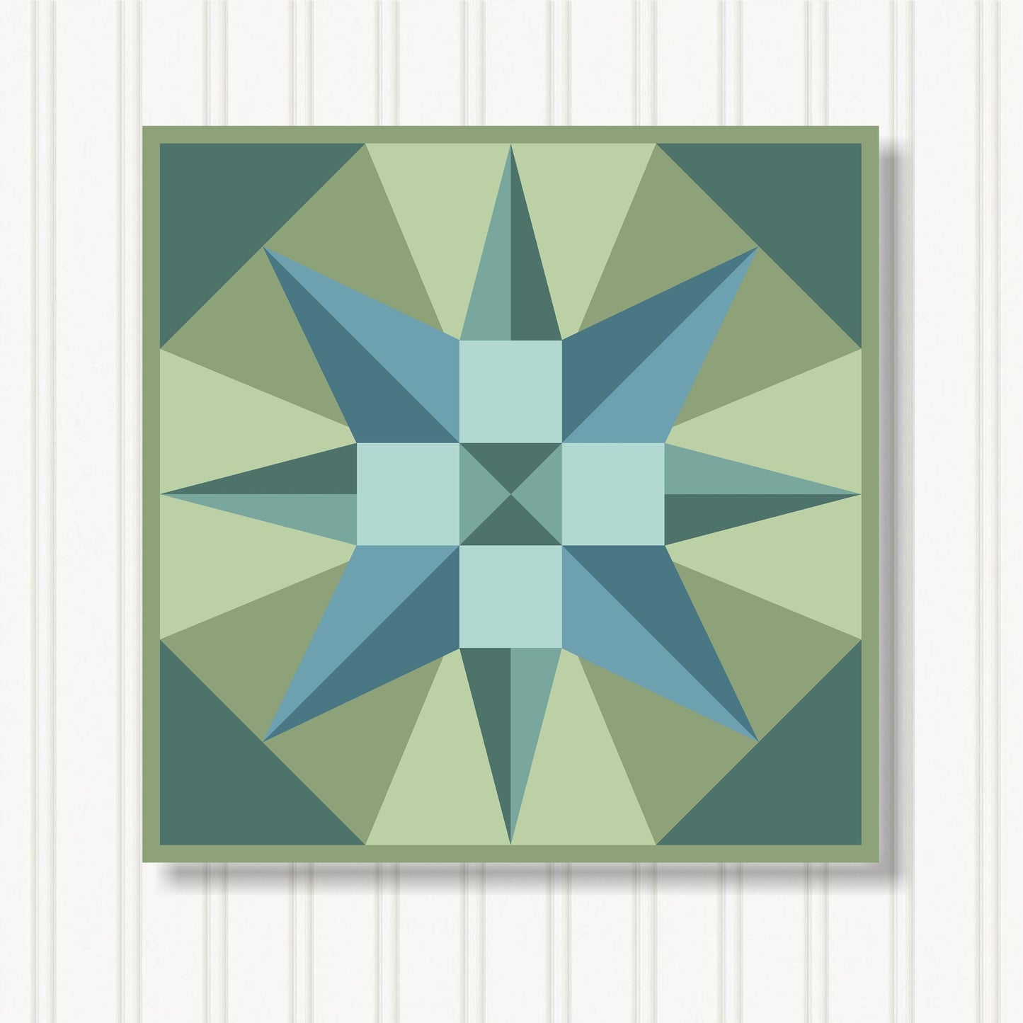 Barn Quilt Wall Art, 8 Sizes, Outdoor & Indoor Square Block, Home Decor Accent, BQ056-04