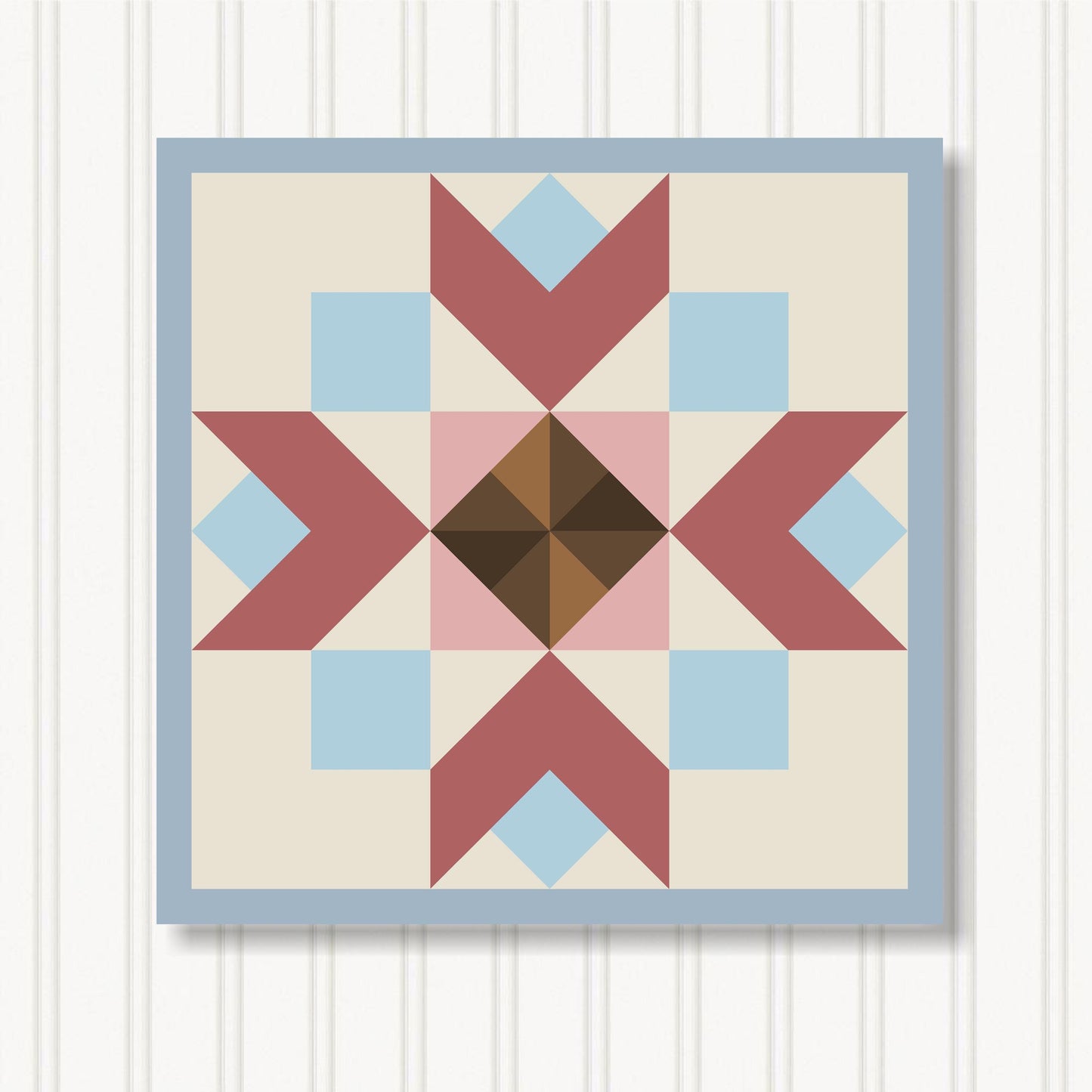 Barn Quilt Wall Art, 8 Sizes, Outdoor & Indoor Square Block, Home Decor Accent, BQ130-19