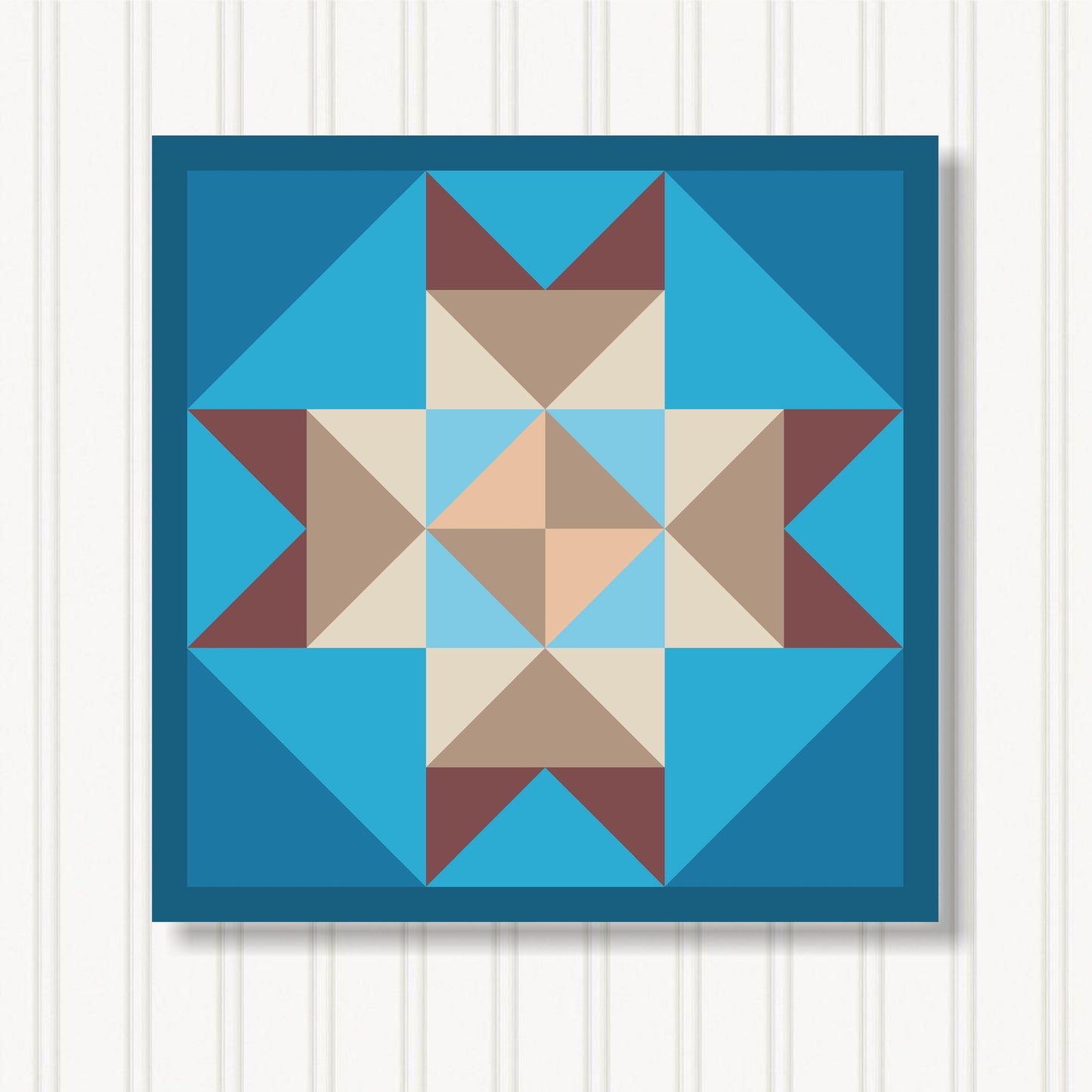 Barn Quilt Wall Art, 8 Sizes, Outdoor & Indoor Square Block, Home Decor Accent, BQ131-17
