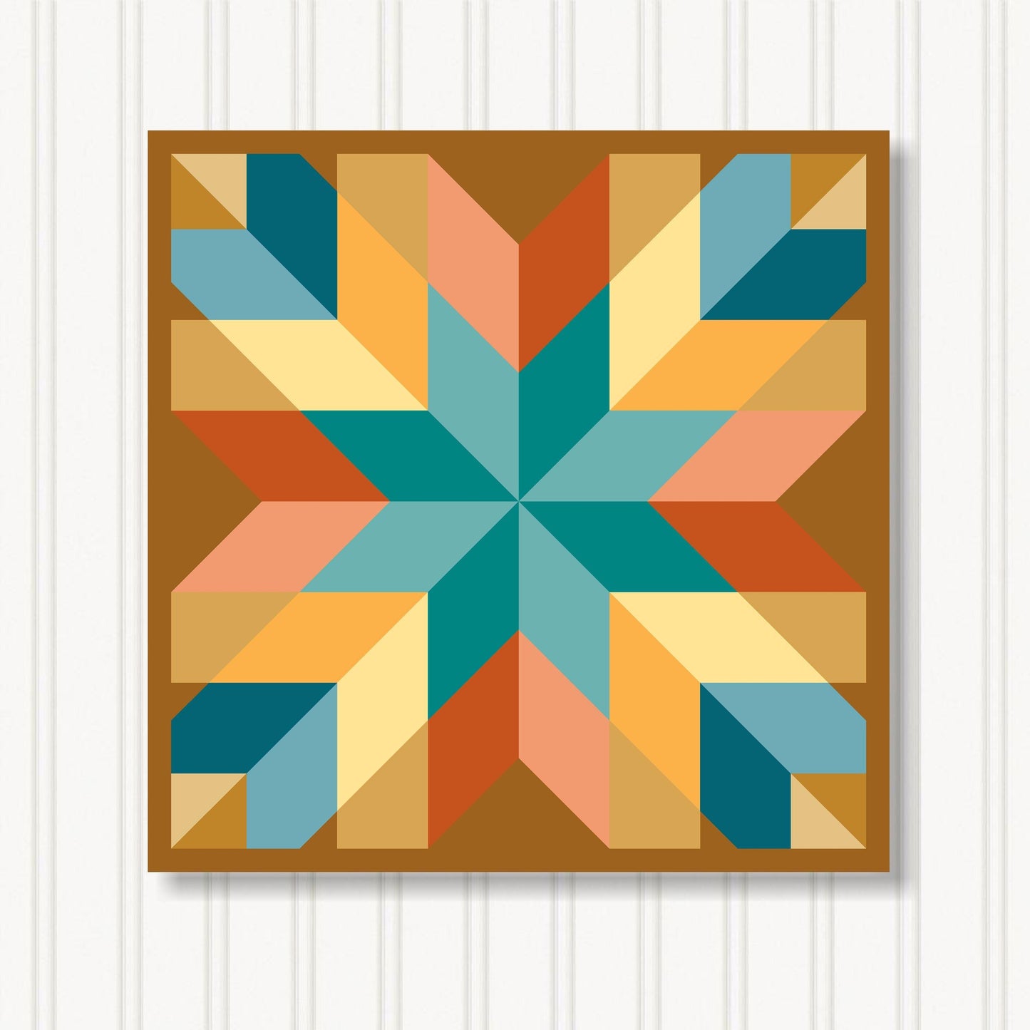 Barn Quilt Wall Art, 8 Sizes, Outdoor & Indoor Square Block, Home Decor Accent, BQ110-25