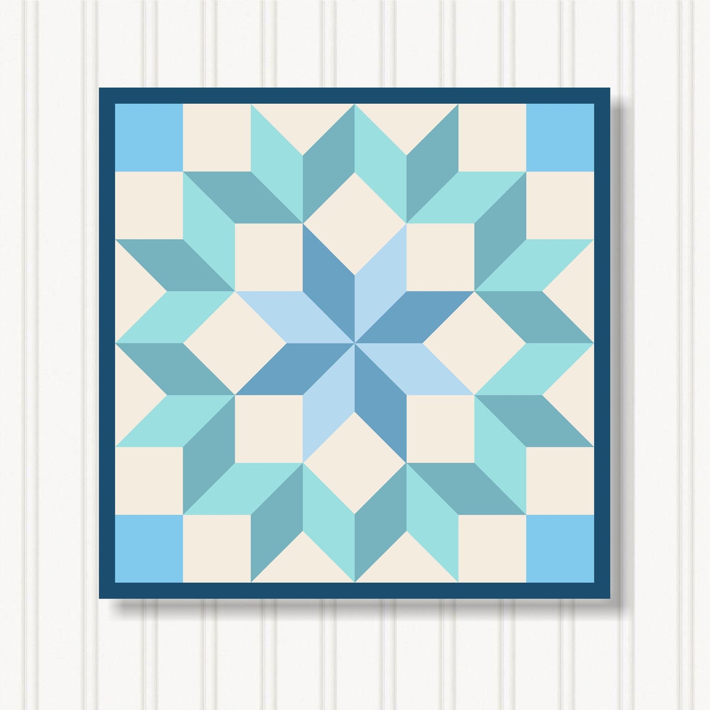 Barn Quilt Wall Art, 8 Sizes, Outdoor & Indoor Square Block, Home Decor Accent, BQ103-11