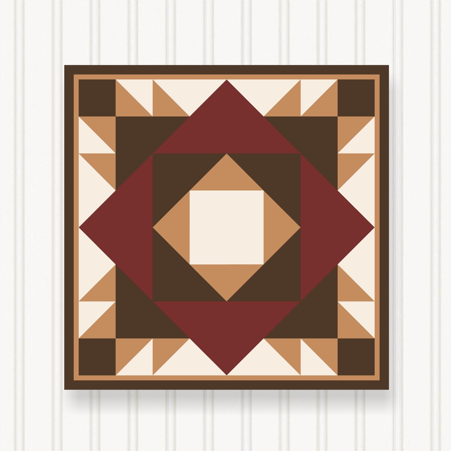 Barn Quilt Wall Art, 8 Sizes, Outdoor & Indoor Square Block, Home Decor Accent, BQ129-05