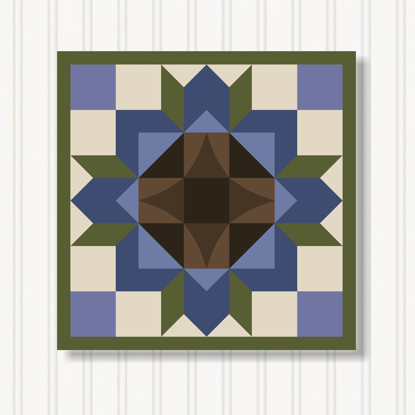 Barn Quilt Wall Art, 8 Sizes, Outdoor & Indoor Square Block, Home Decor Accent, BQ051-10