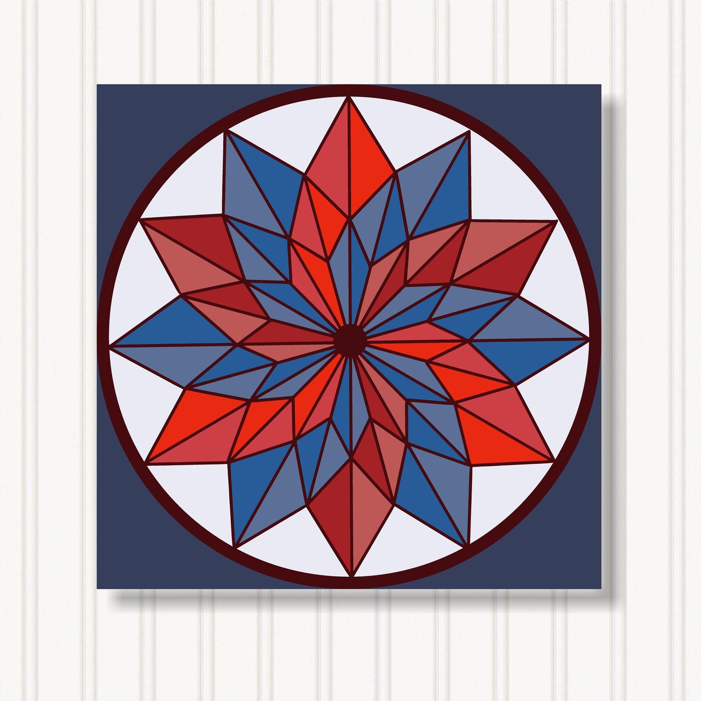 Barn Quilt Wall Art, 8 Sizes, Outdoor & Indoor Square Block, Home Decor Accent, BQ058-06