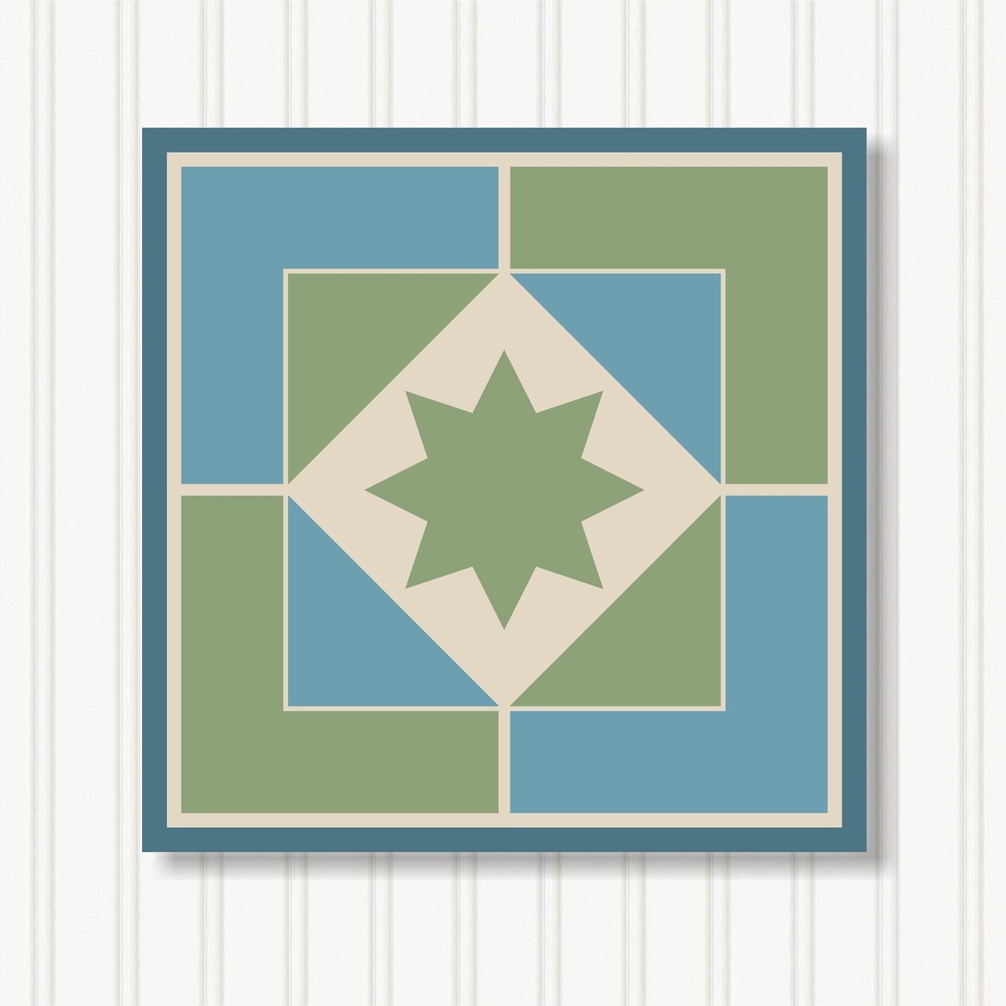 Barn Quilt Wall Art, 8 Sizes, Outdoor & Indoor Square Block, Home Decor Accent, BQ066-06