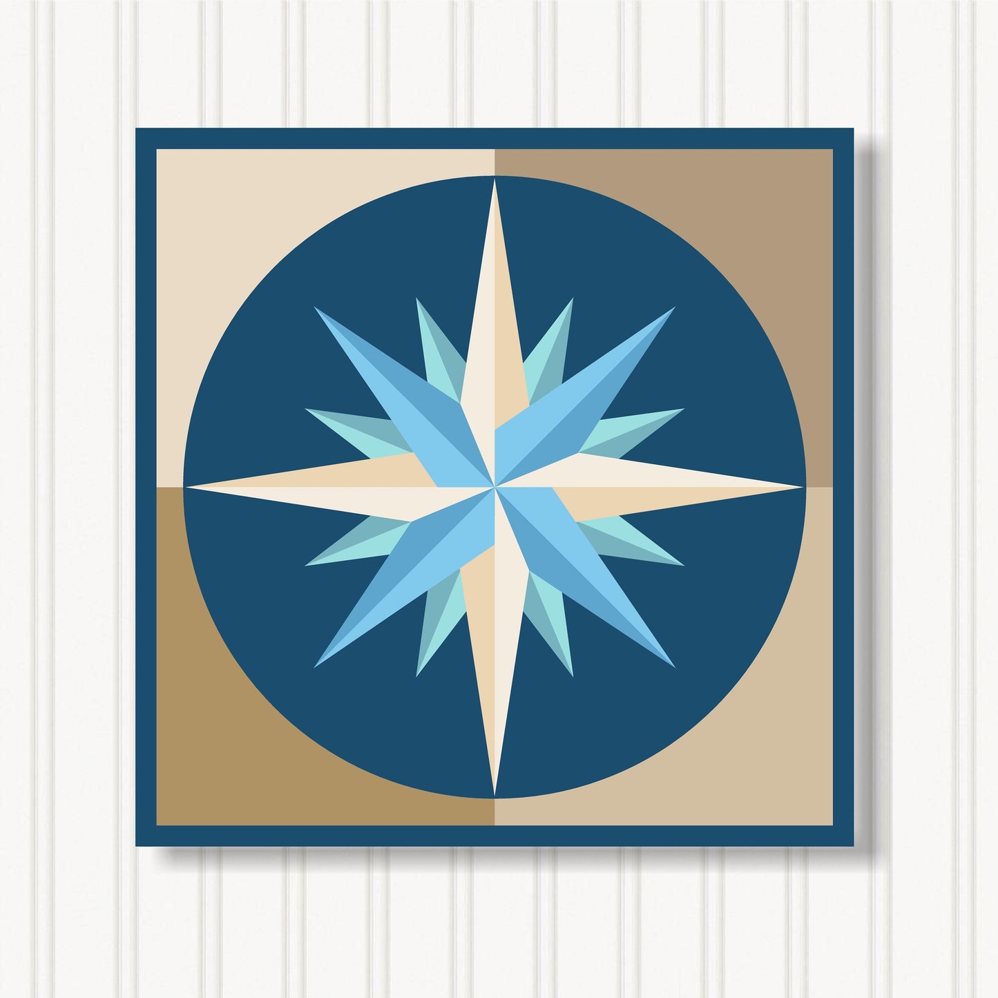 Barn Quilt Wall Art, 8 Sizes, Outdoor & Indoor Square Block, Home Decor Accent, BQ124-05