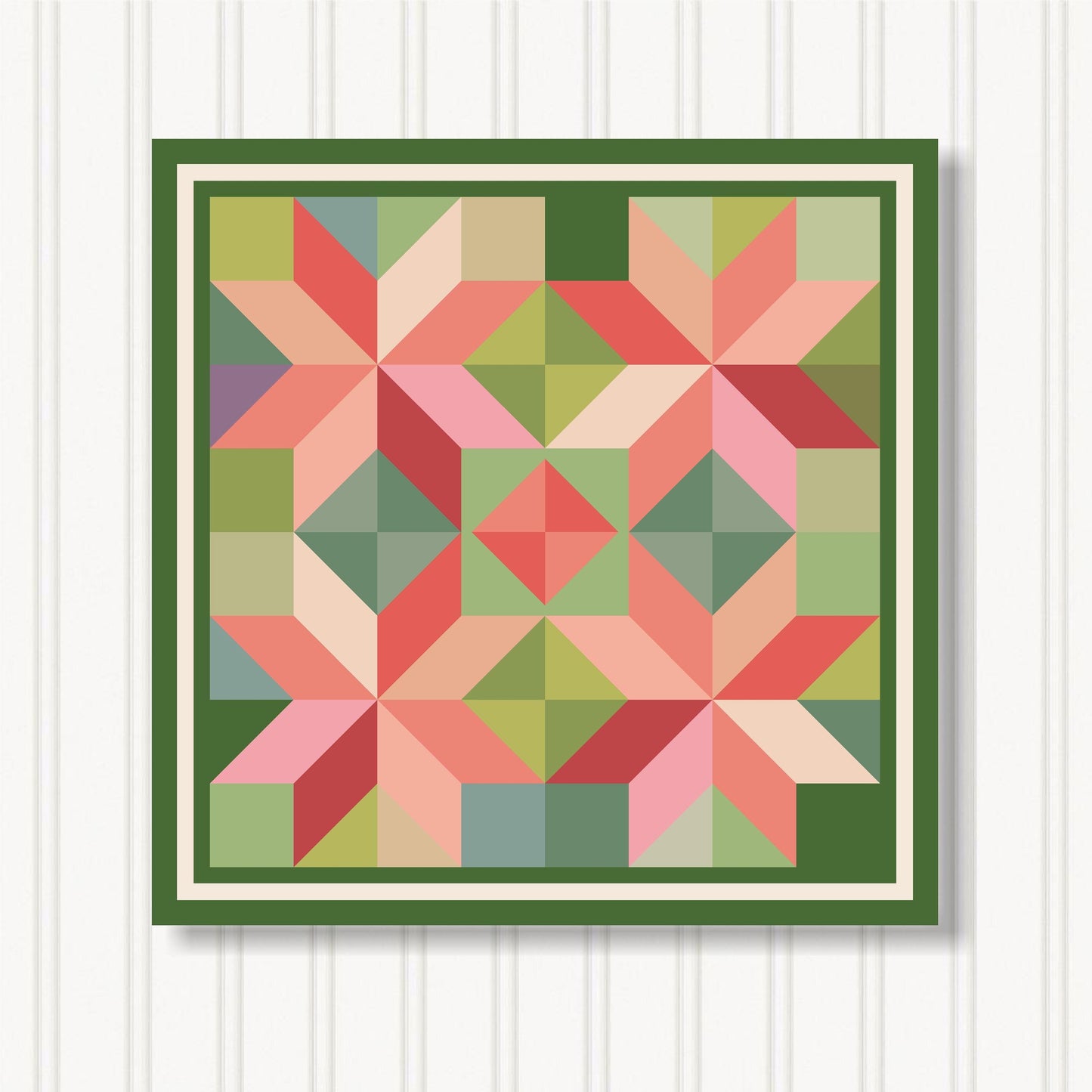Barn Quilt Wall Art, 8 Sizes, Outdoor & Indoor Square Block, Home Decor Accent, BQ033-09