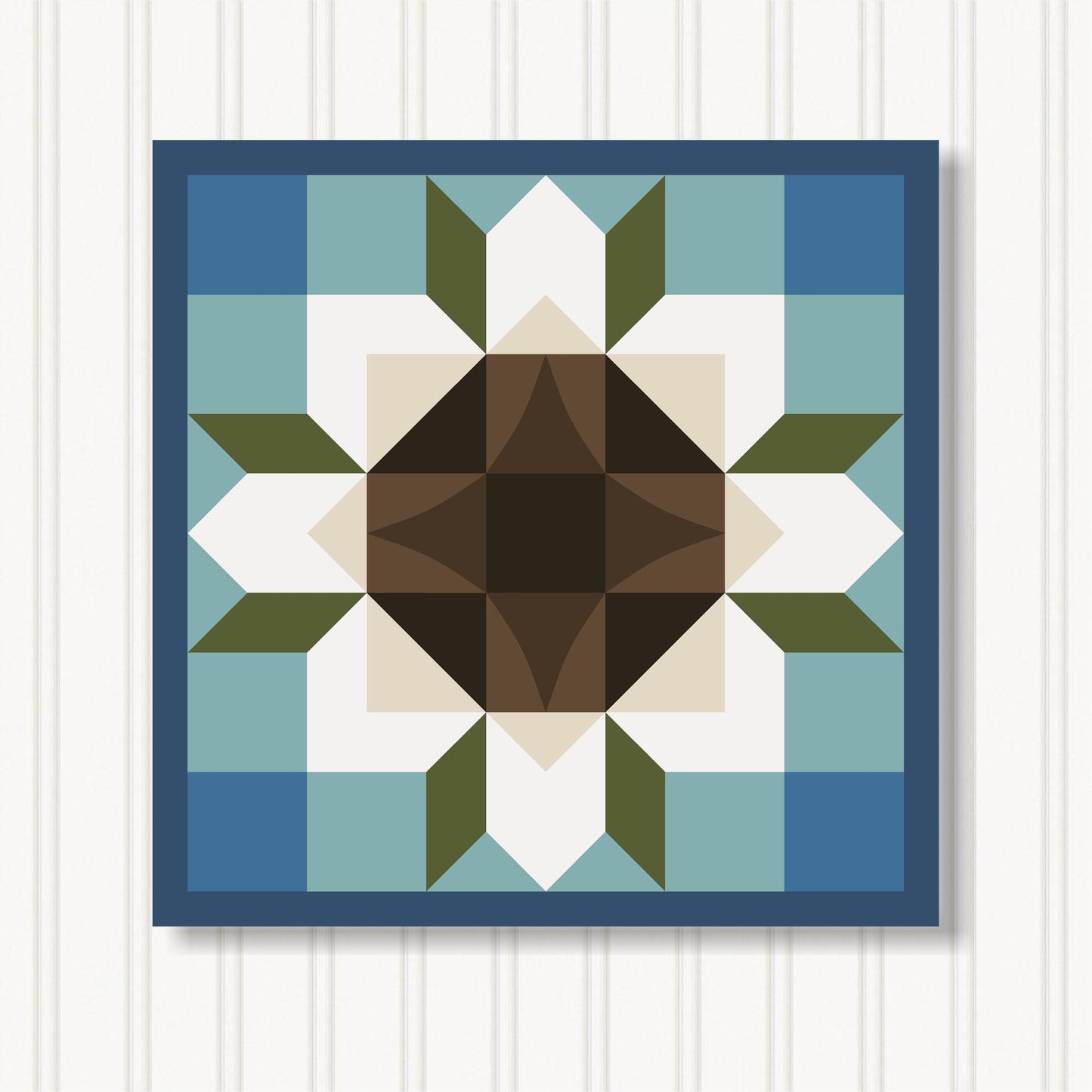 Barn Quilt Wall Art, 8 Sizes, Outdoor & Indoor Square Block, Home Decor Accent, BQ051-07