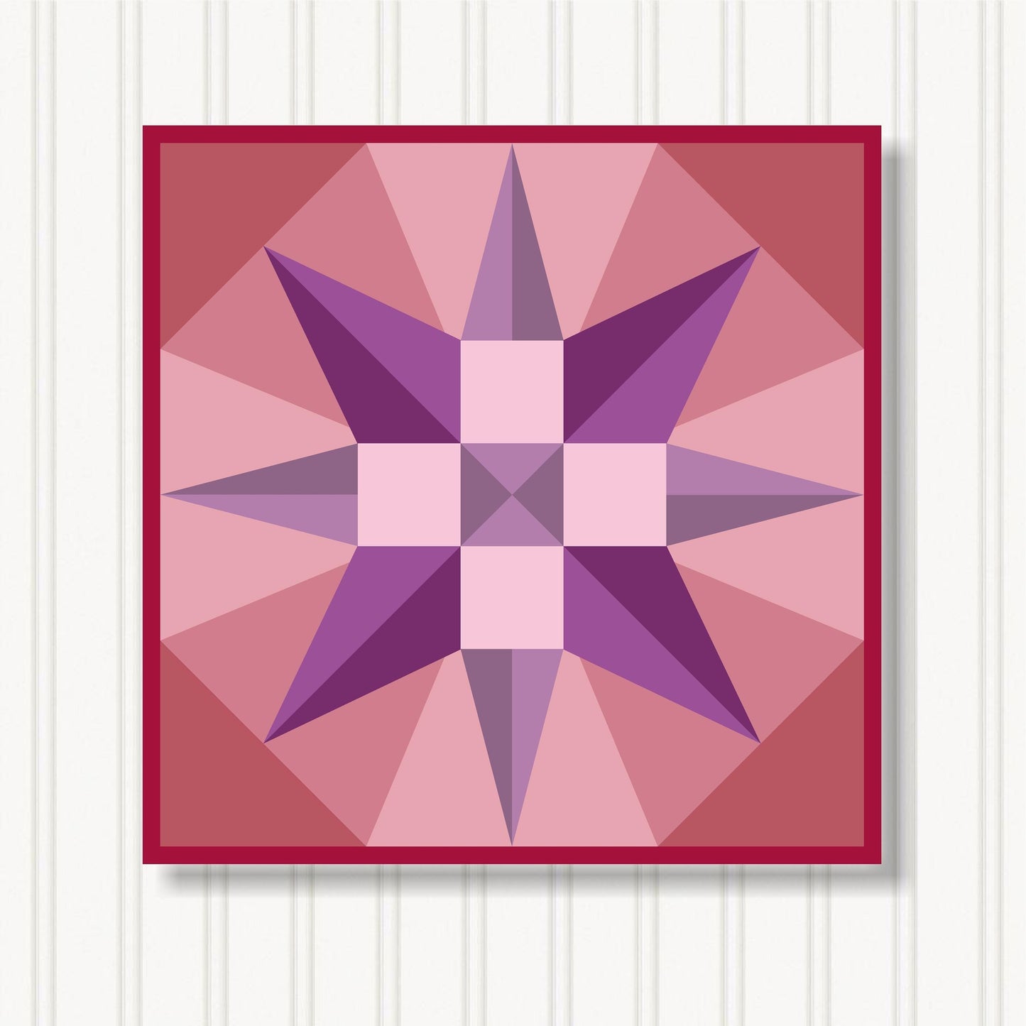 Barn Quilt Wall Art, 8 Sizes, Outdoor & Indoor Square Block, Home Decor Accent, BQ056-06