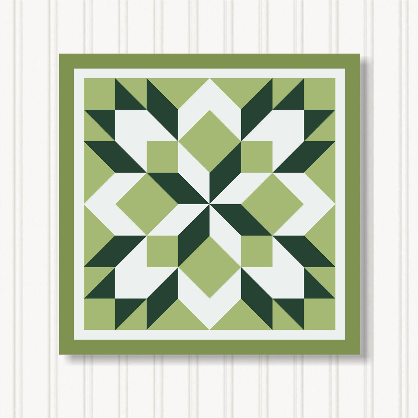 Barn Quilt Wall Art, 8 Sizes, Outdoor & Indoor Square Block, Home Decor Accent, BQ122-17