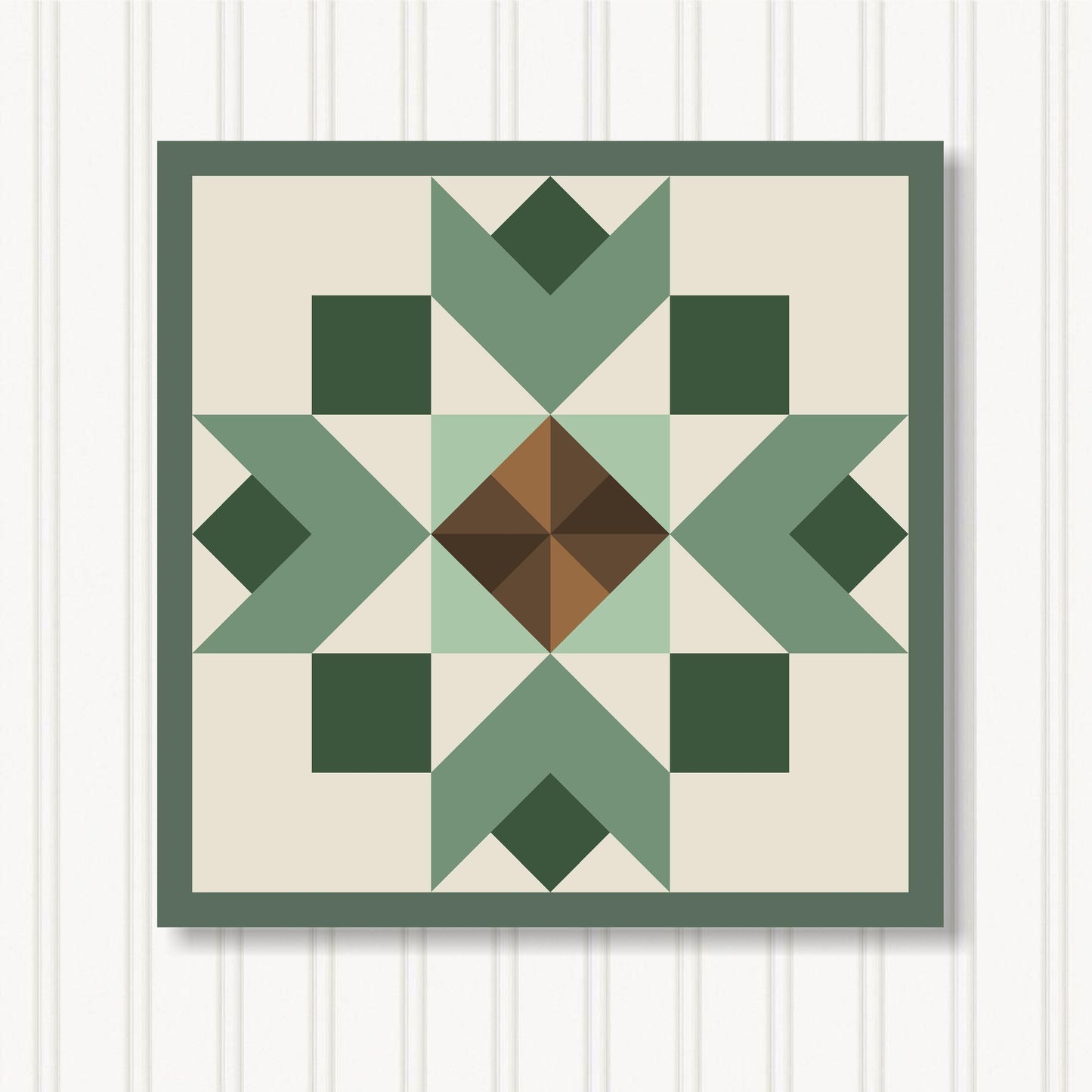 Barn Quilt Wall Art, 8 Sizes, Outdoor & Indoor Square Block, Home Decor Accent, BQ130-09