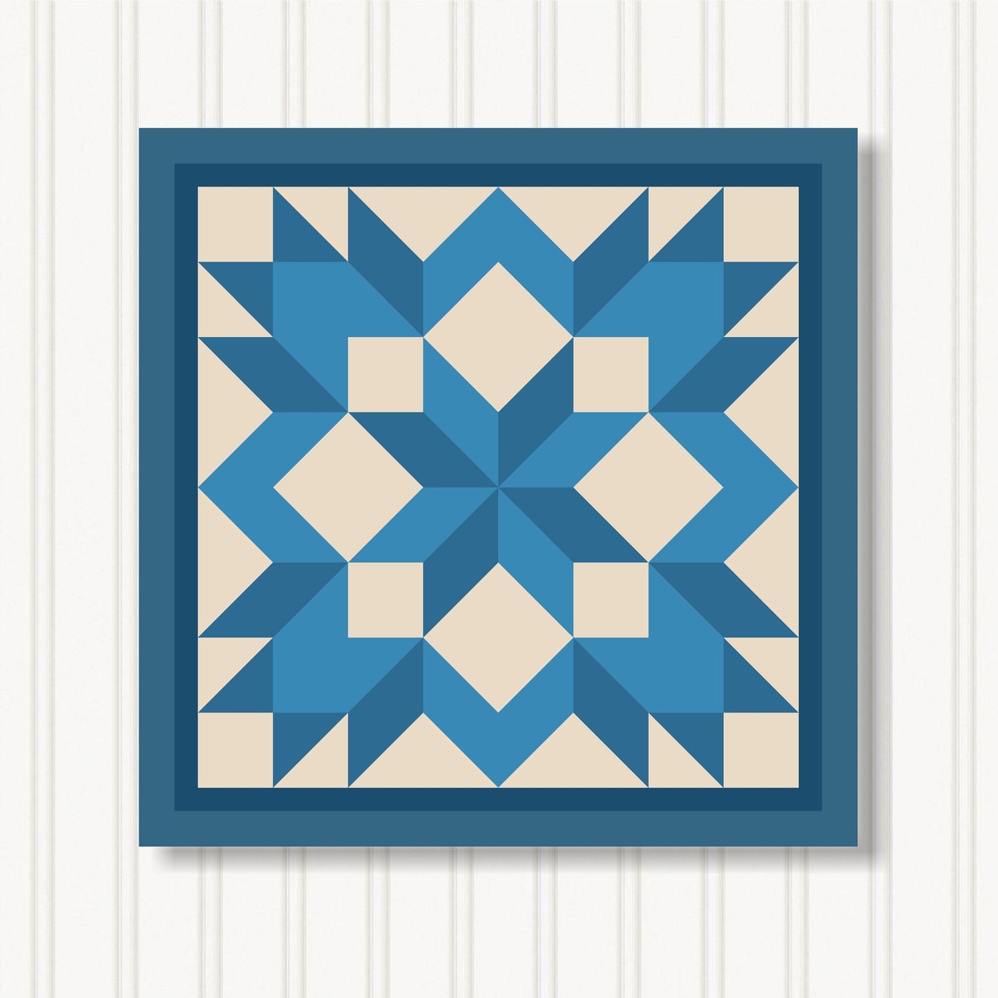 Barn Quilt Wall Art, 8 Sizes, Outdoor & Indoor Square Block, Home Decor Accent, BQ122-13