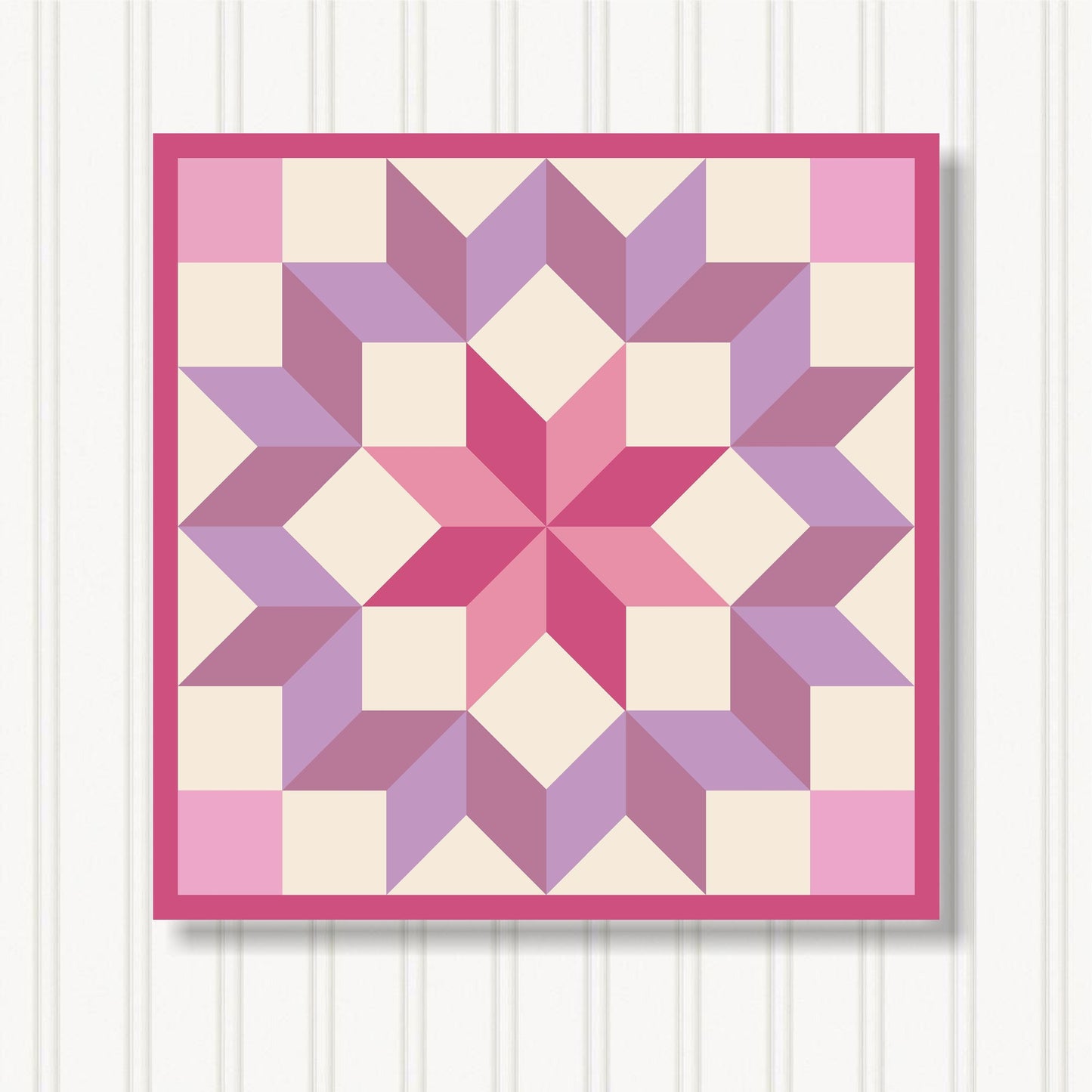 Barn Quilt Wall Art, 8 Sizes, Outdoor & Indoor Square Block, Home Decor Accent, BQ103-06