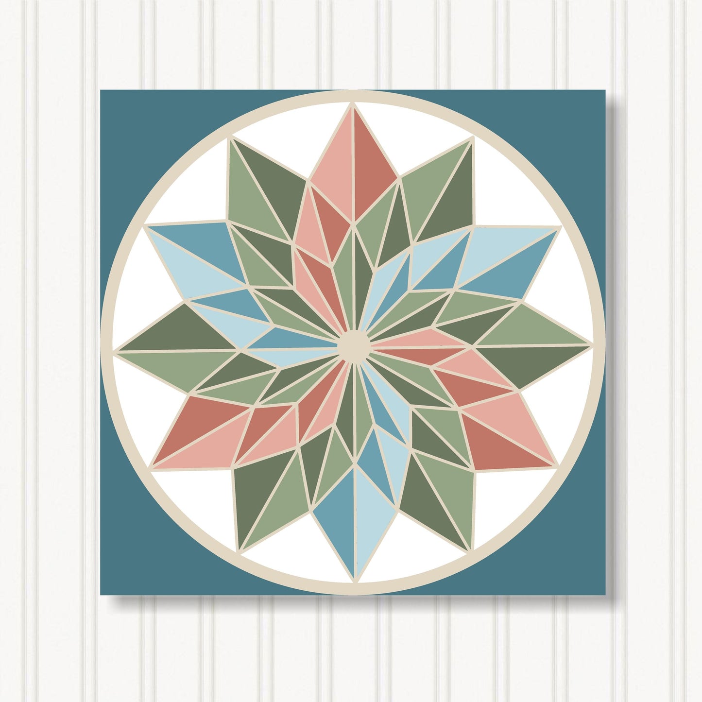 Barn Quilt Wall Art, 8 Sizes, Outdoor & Indoor Square Block, Home Decor Accent, BQ058-08