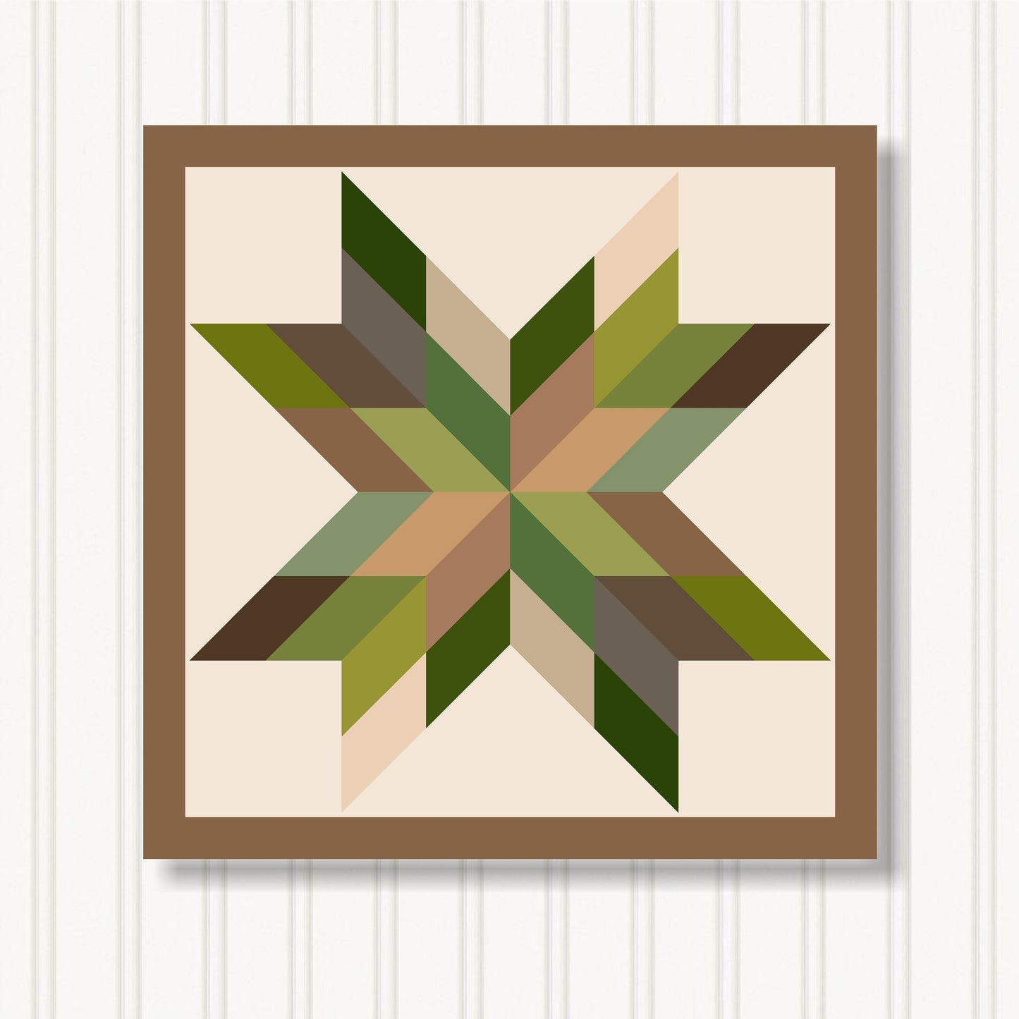Barn Quilt Wall Art, 8 Sizes, Outdoor & Indoor Square Block, Home Decor Accent, BQ087-21