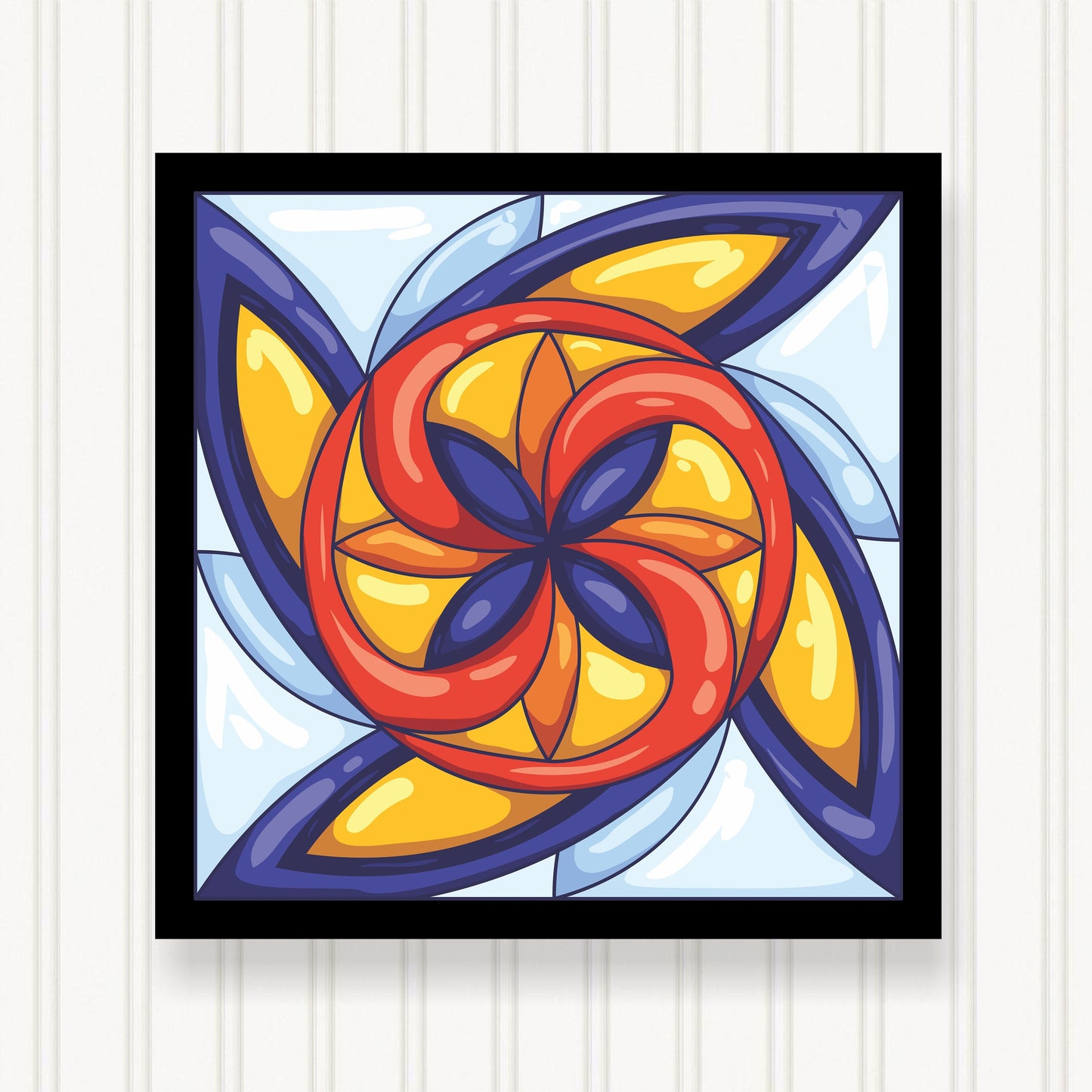 Barn Quilt Wall Art, 8 Sizes, Outdoor & Indoor Square Block, Home Decor Accent, BQ041