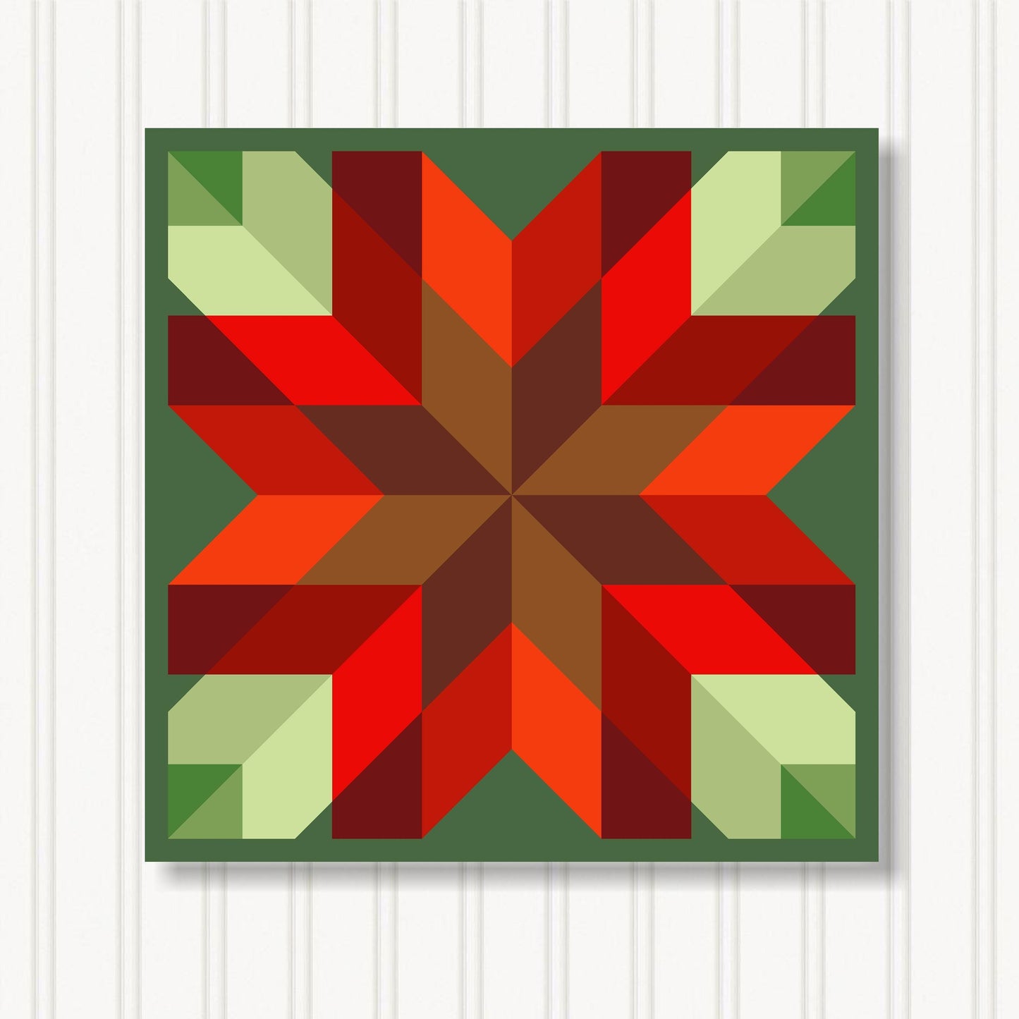Barn Quilt Wall Art, 8 Sizes, Outdoor & Indoor Square Block, Home Decor Accent, BQ110-29
