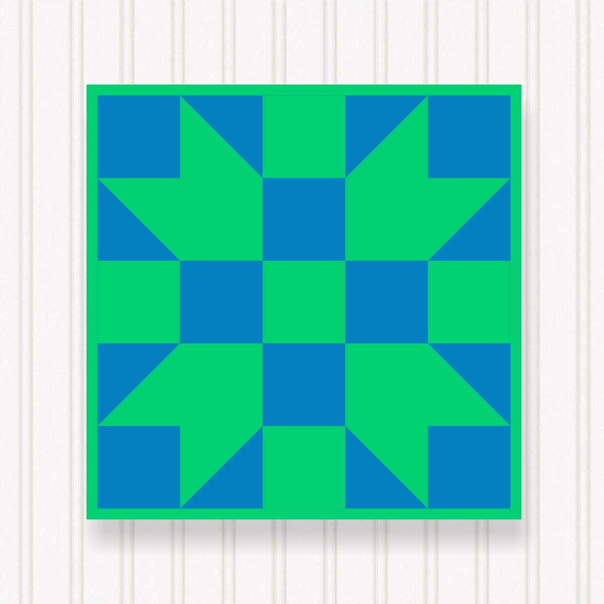 BARN QUILT Block,, 7 Beautiful Sizes, Wall Art Decor, Barn Quilt Sign, Barn Quilt Design BQ010-03