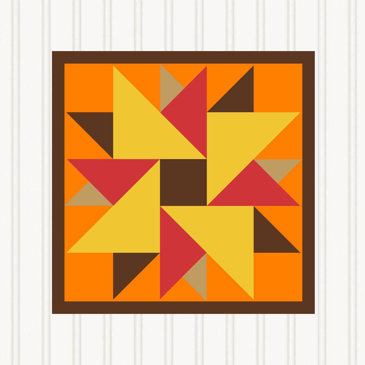 BARN QUILT Block,, 7 Beautiful Sizes, Wall Art Decor, Barn Quilt Sign, Barn Quilt Design BQ012-03