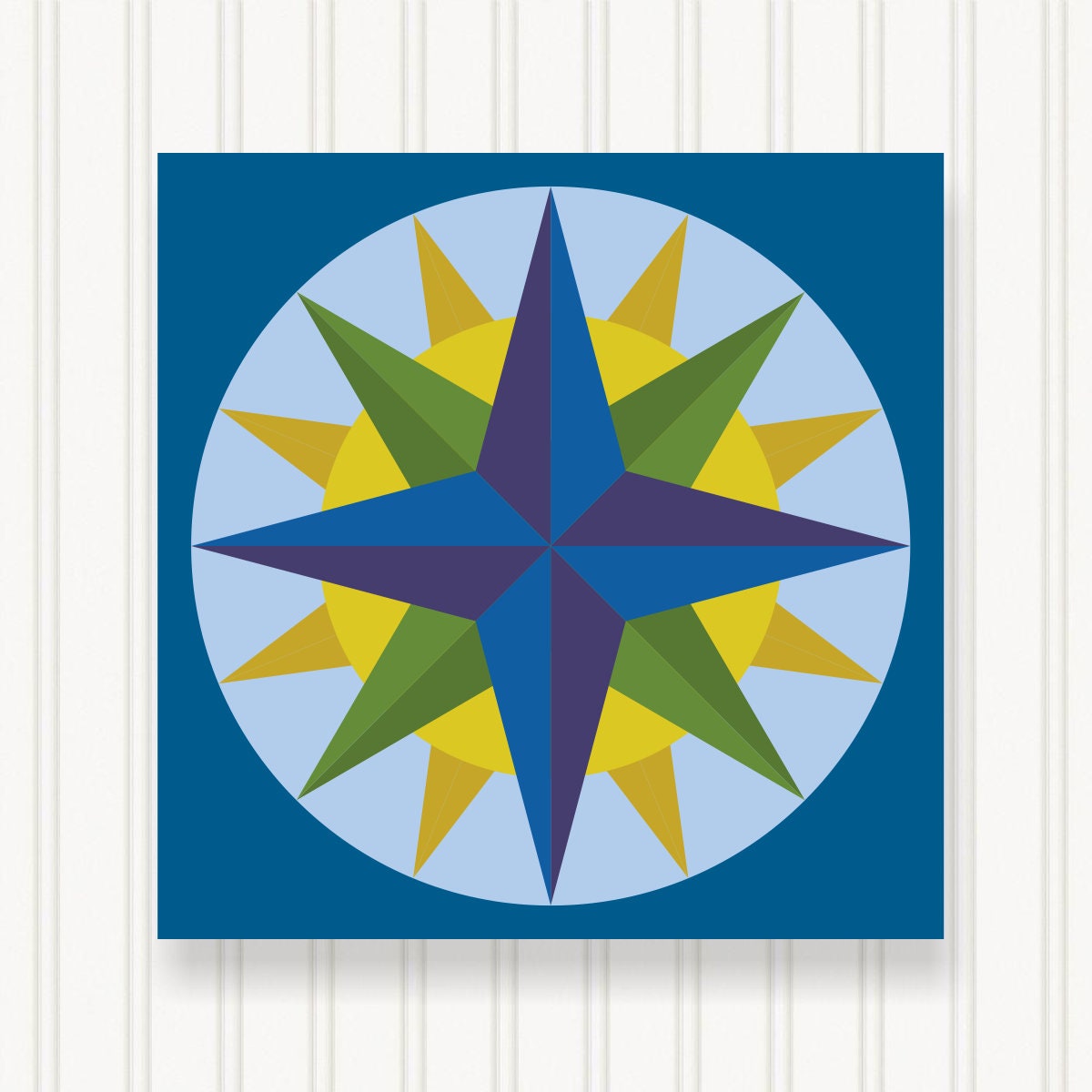 BARN QUILT Block,, 7 Beautiful Sizes, Wall Art Decor, Barn Quilt Sign, Barn Quilt Design BQ029