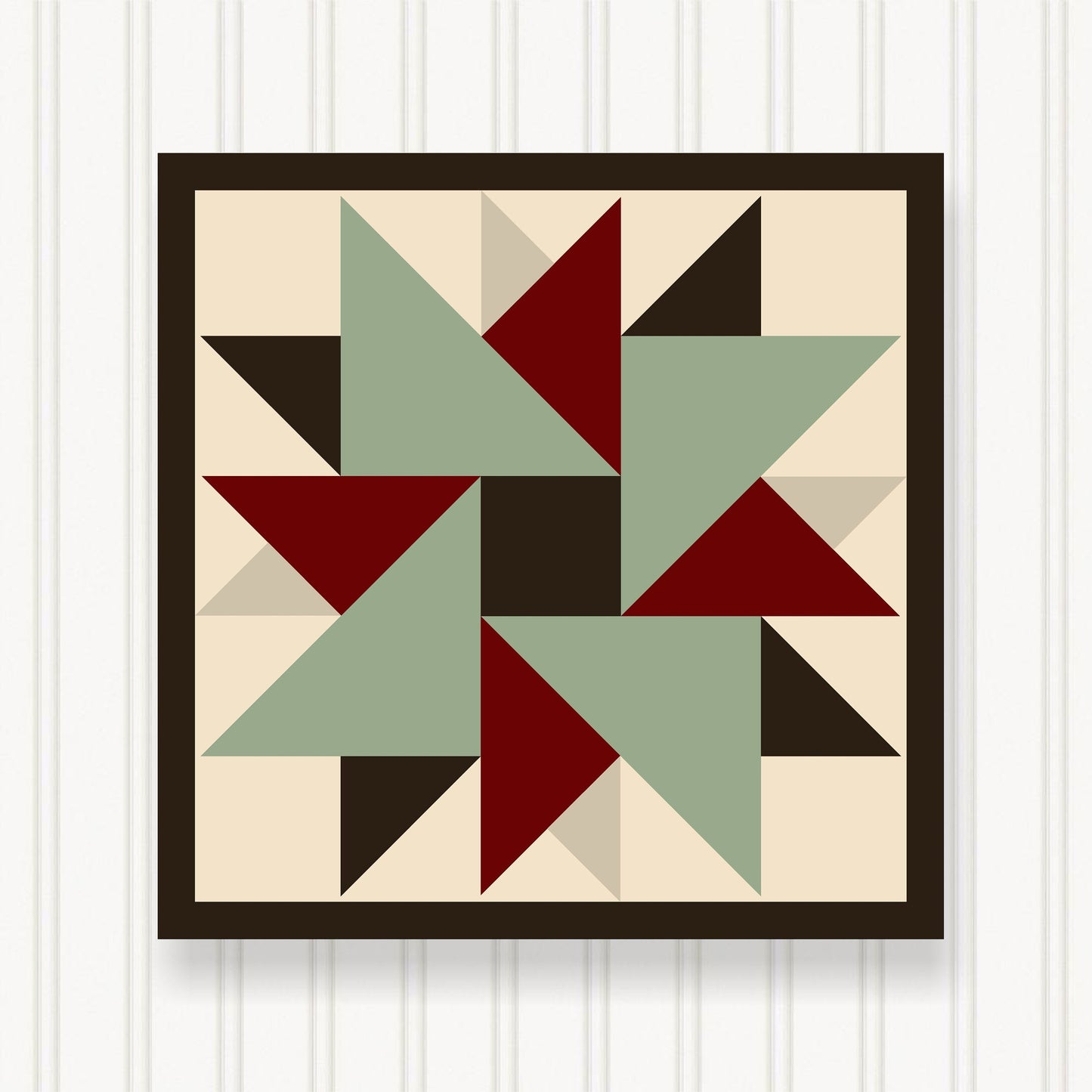 BARN QUILT Block,, 7 Beautiful Sizes, Wall Art Decor, Barn Quilt Sign, Barn Quilt Design BQ012-09