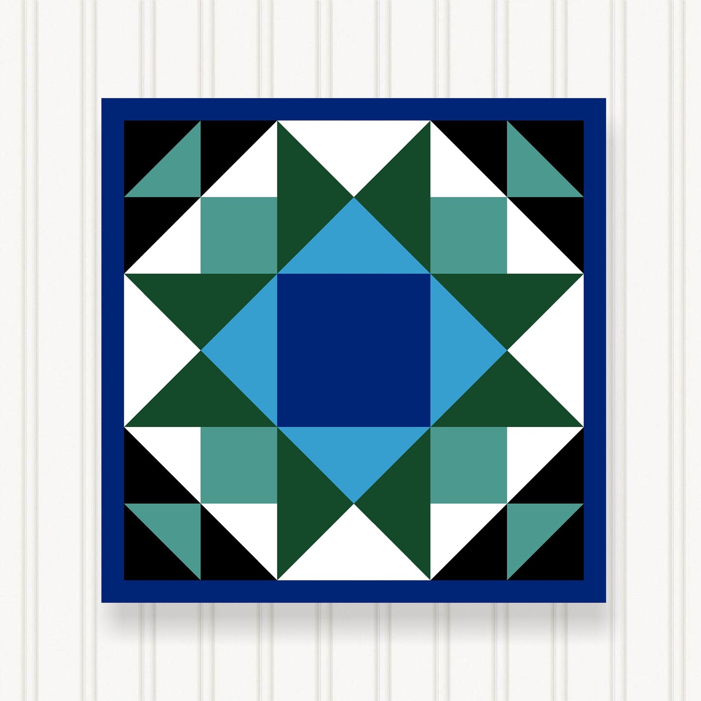 BARN QUILT Block, Beautiful Outdoor or Indoor Square, 7 Sizes, Wall Art Decor, Barn Quilt Sign, Barn Quilt Design BQ022
