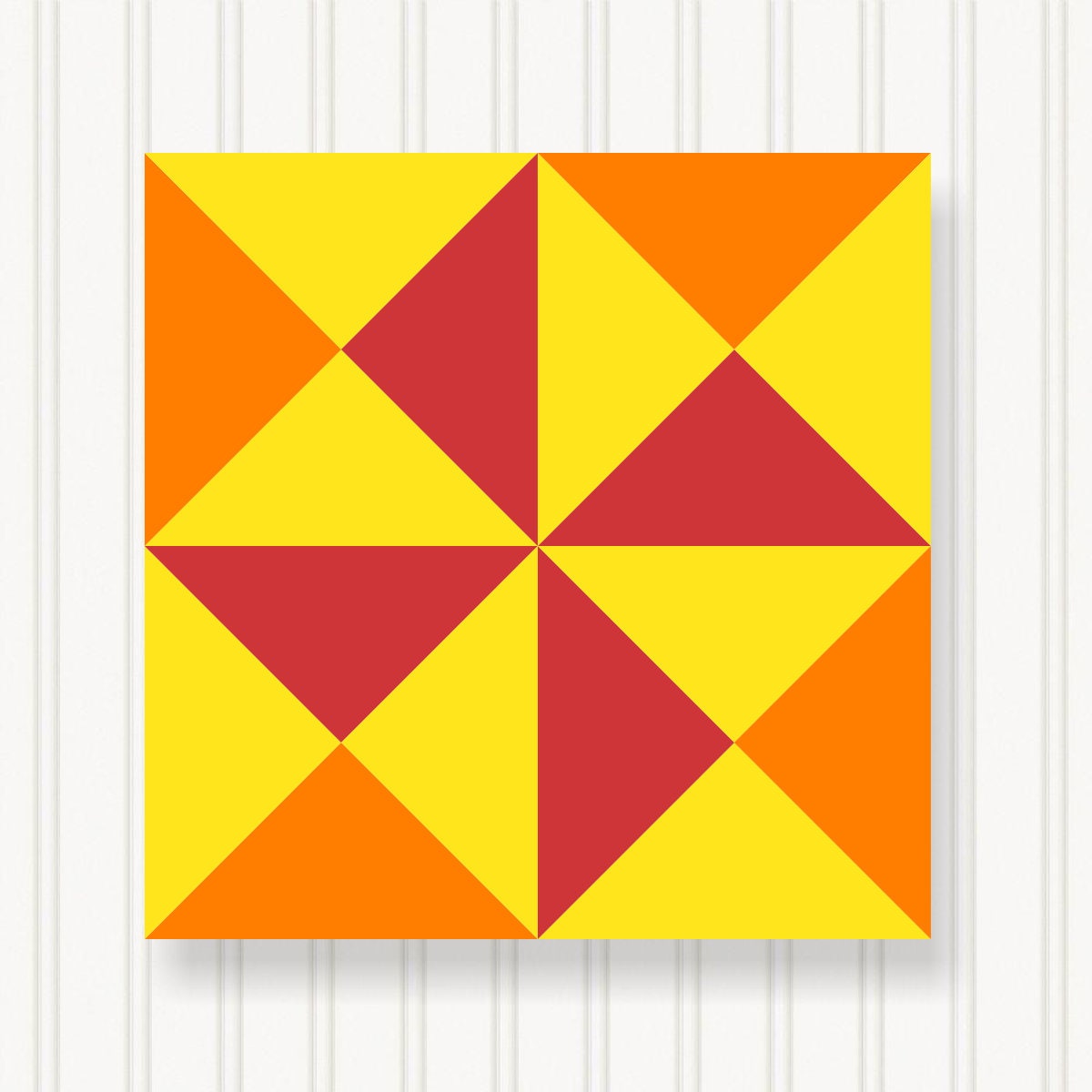 BARN QUILT Block, 7 Beautiful Sizes, Wall Art Decor, Barn Quilt Sign, Barn Quilt Design BQ001-05