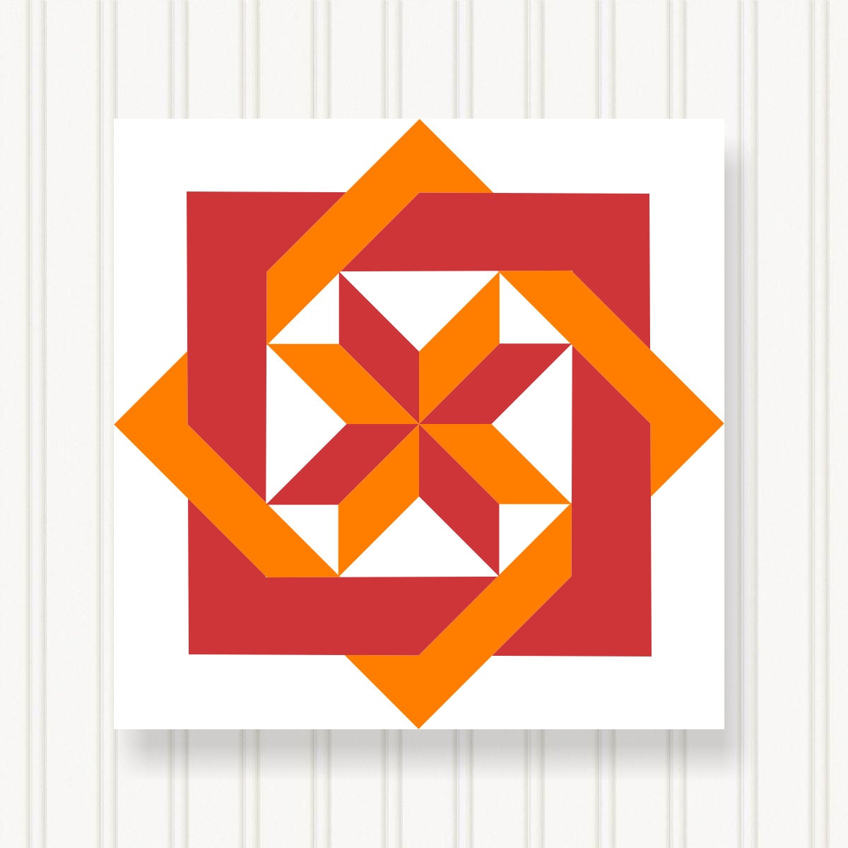 BARN QUILT Block, 7 Beautiful Sizes, Wall Art Decor, Barn Quilt Sign, Barn Quilt Design BQ003-03