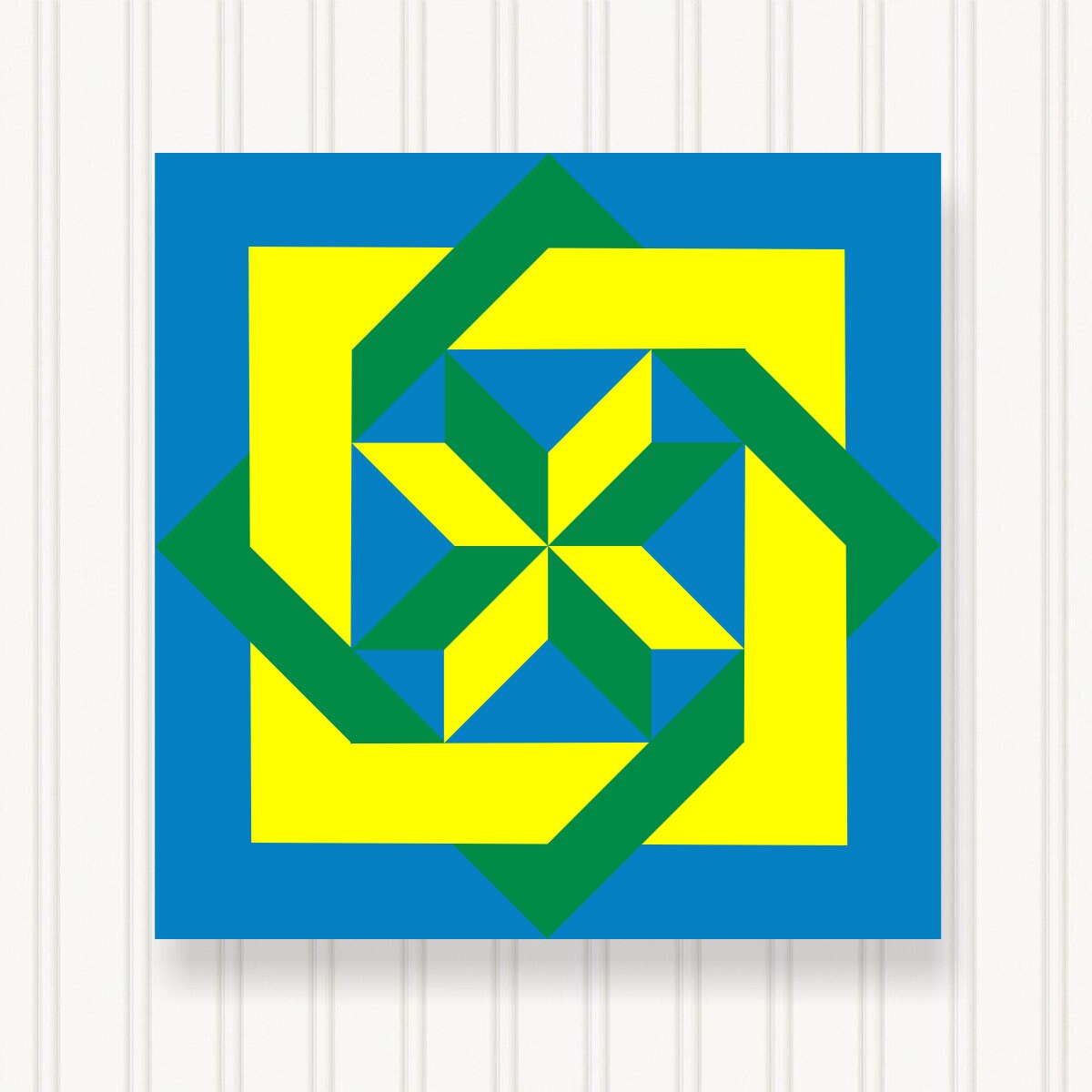 BARN QUILT Block, 7 Beautiful Sizes, Wall Art Decor, Barn Quilt Sign, Barn Quilt Design BQ003-04