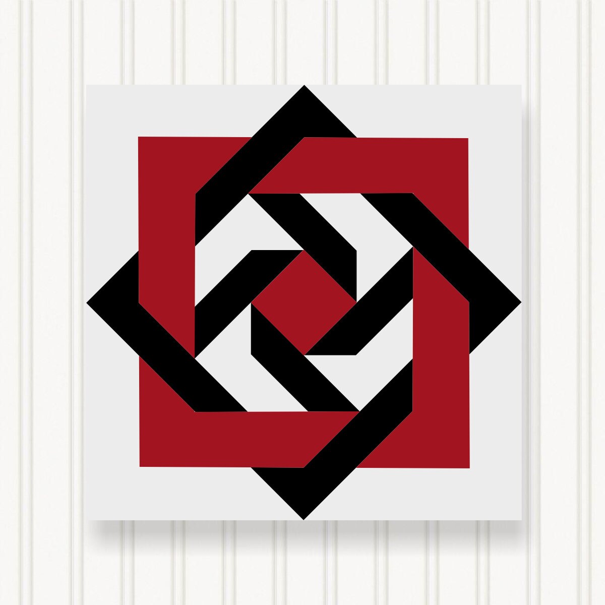 BARN QUILT Block,, 7 Beautiful Sizes, Wall Art Decor, Barn Quilt Sign, Barn Quilt Design BQ005-01