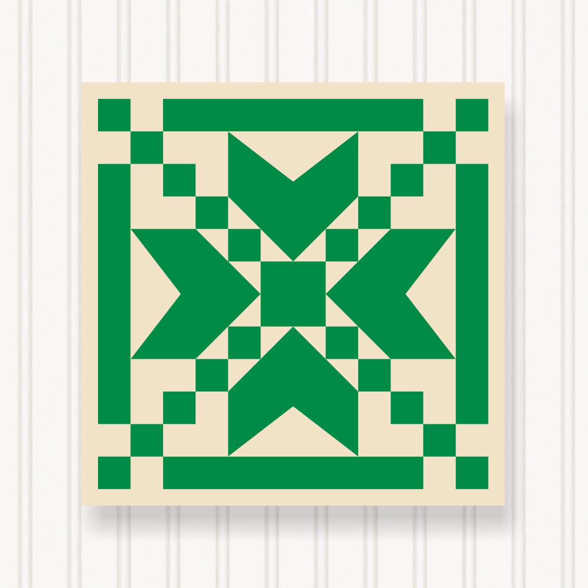 BARN QUILT Block, 7 Beautiful Sizes, Wall Art Decor, Barn Quilt Sign, Barn Quilt Design BQ006-02