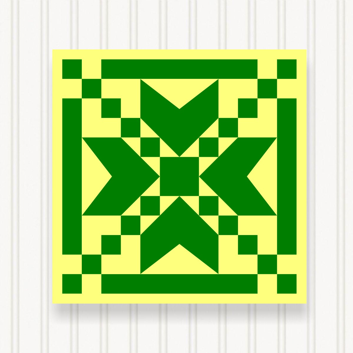BARN QUILT Block, 7 Beautiful Sizes, Wall Art Decor, Barn Quilt Sign, Barn Quilt Design BQ006-05