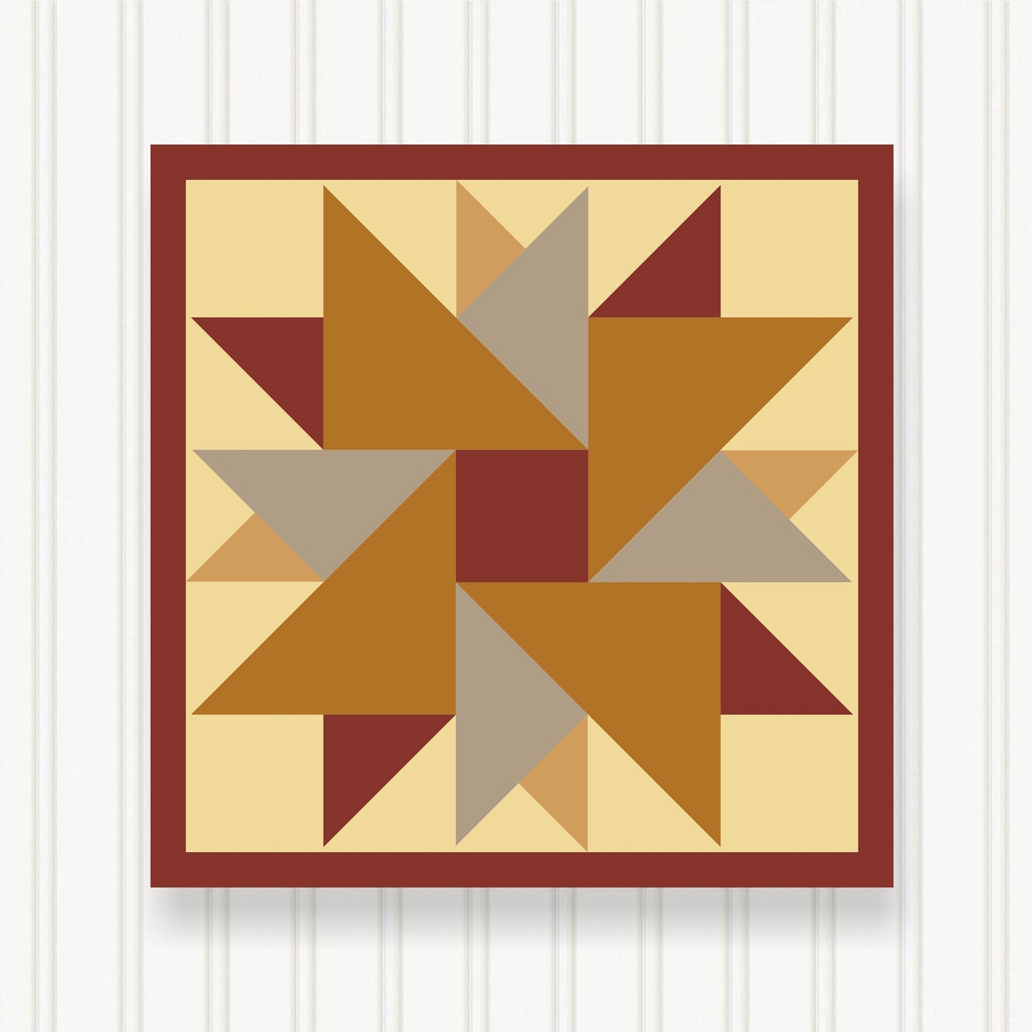 BARN QUILT Block, 7 Beautiful Sizes, Wall Art Decor, Barn Quilt Sign, Barn Quilt Design BQ012-07