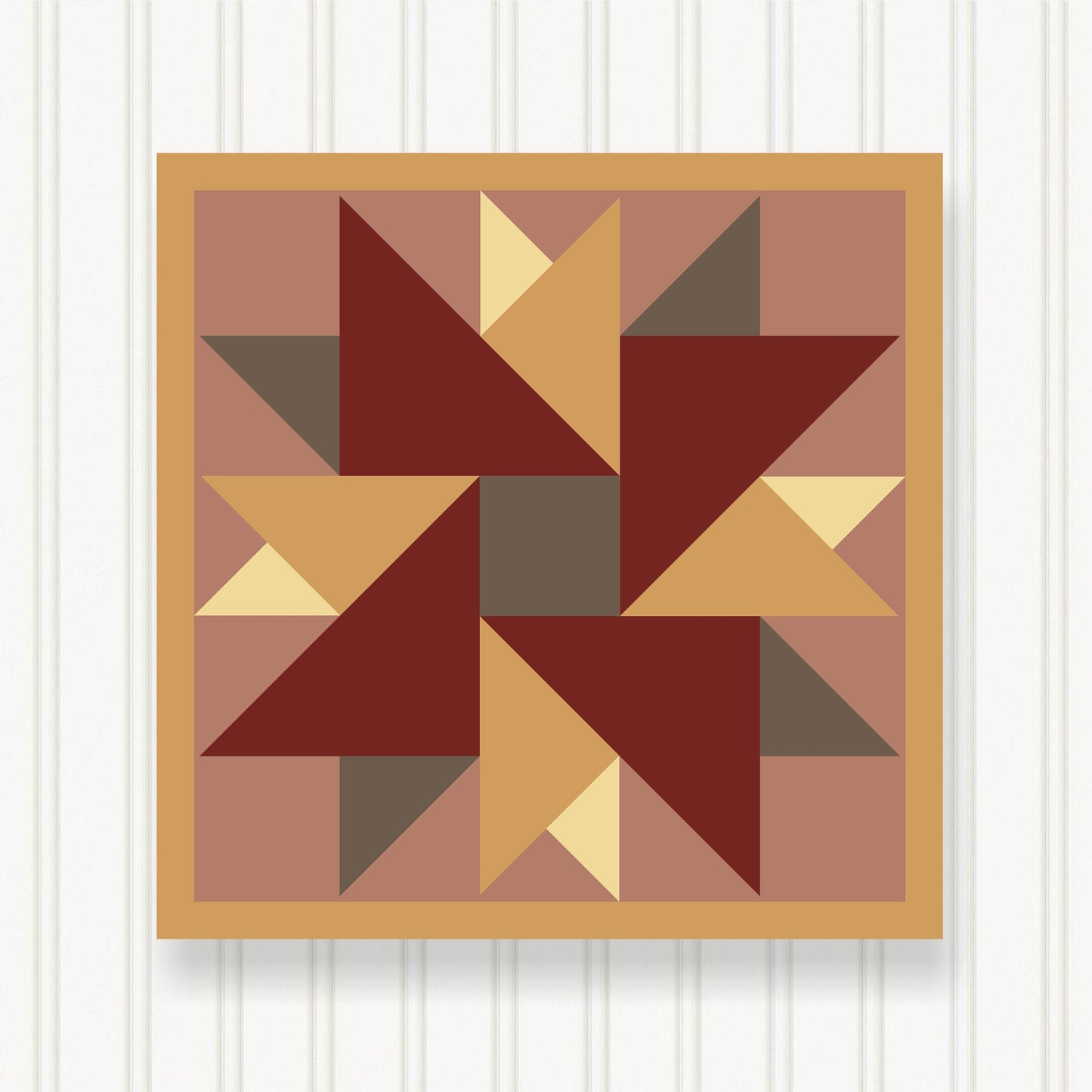 BARN QUILT Block,, 7 Beautiful Sizes, Wall Art Decor, Barn Quilt Sign, Barn Quilt Design BQ012-08