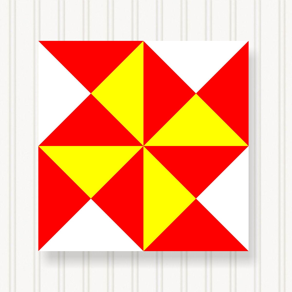 BARN QUILT Block, 7 Beautiful Sizes, Wall Art Decor, Barn Quilt Sign, Barn Quilt Design BQ001-02