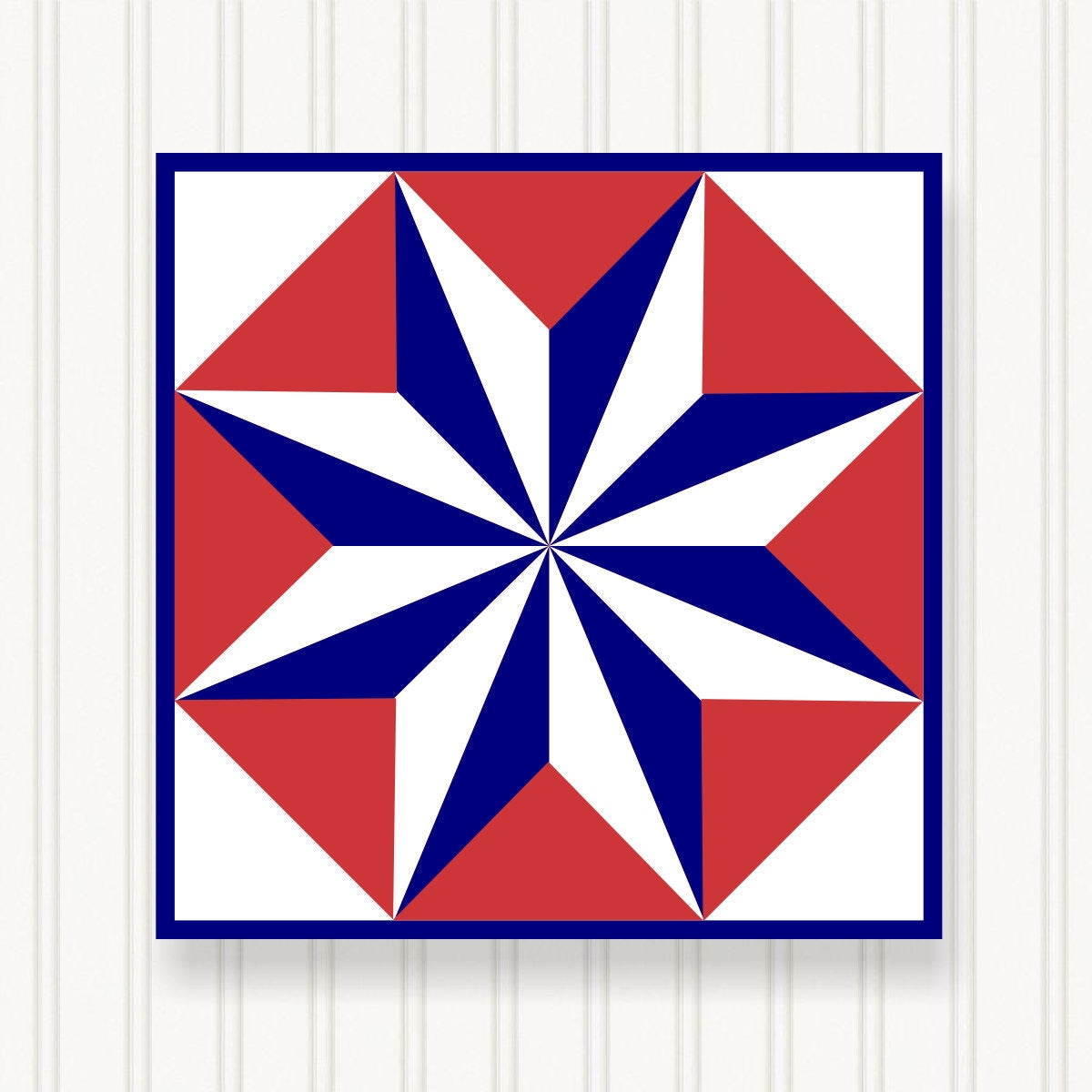 BARN QUILT Block,, 7 Beautiful Sizes, Wall Art Decor, Barn Quilt Sign, Barn Quilt Design BQ004-01