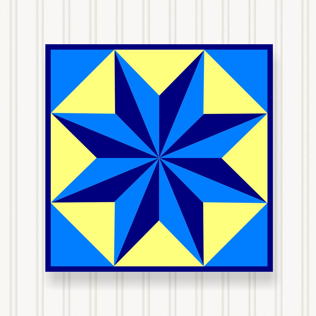 BARN QUILT Block, 7 Beautiful Sizes, Wall Art Decor, Barn Quilt Sign, Barn Quilt Design BQ004-03