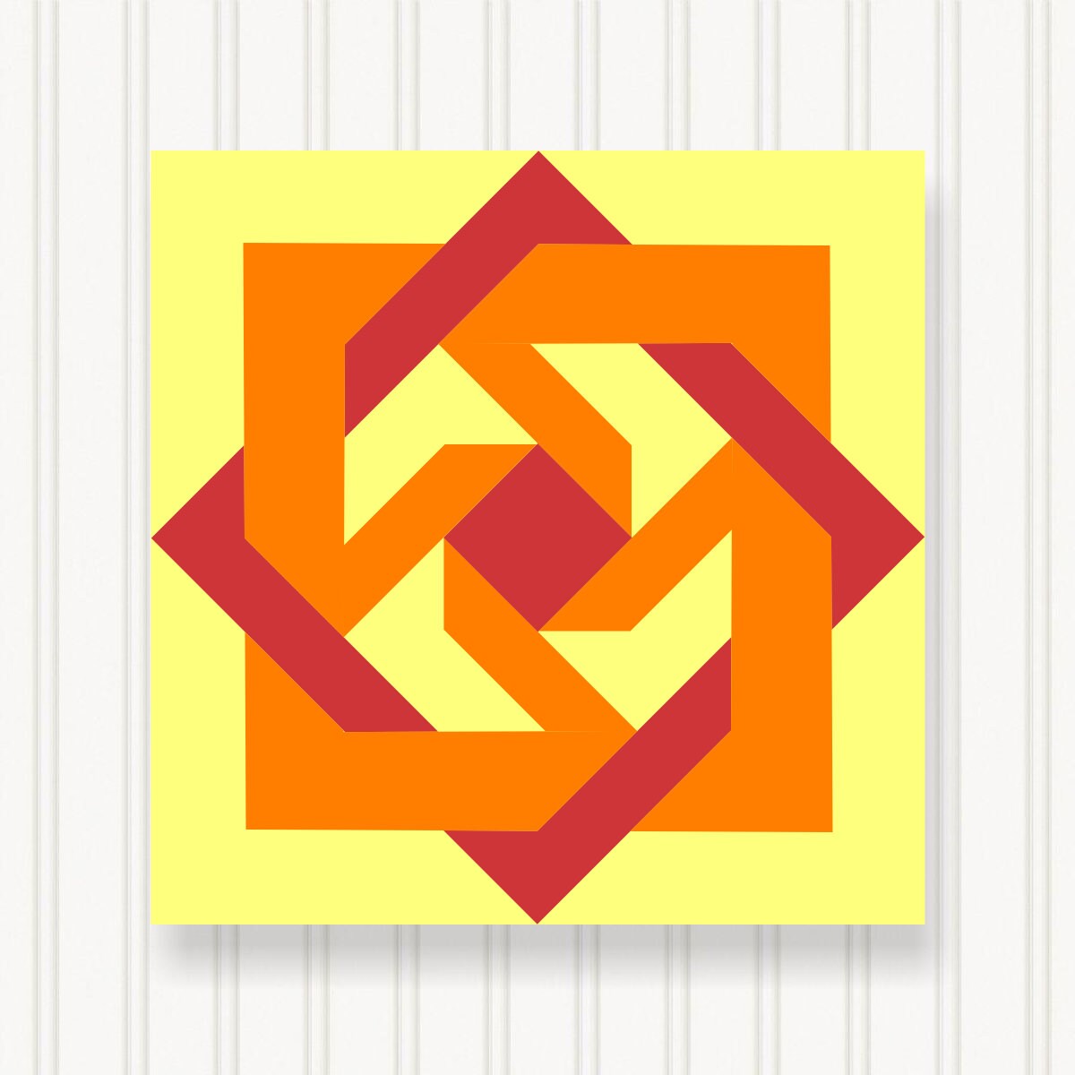BARN QUILT Block,, 7 Beautiful Sizes, Wall Art Decor, Barn Quilt Sign, Barn Quilt Design BQ005-02