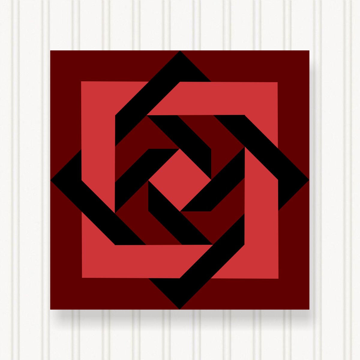 BARN QUILT Block,, 7 Beautiful Sizes, Wall Art Decor, Barn Quilt Sign, Barn Quilt Design BQ005-03