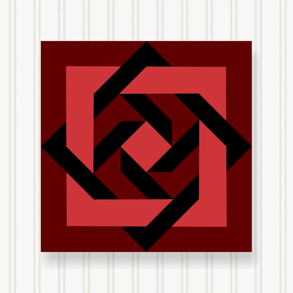BARN QUILT Block, 7 Beautiful Sizes, Wall Art Decor, Barn Quilt Sign, Barn Quilt Design BQ005-03