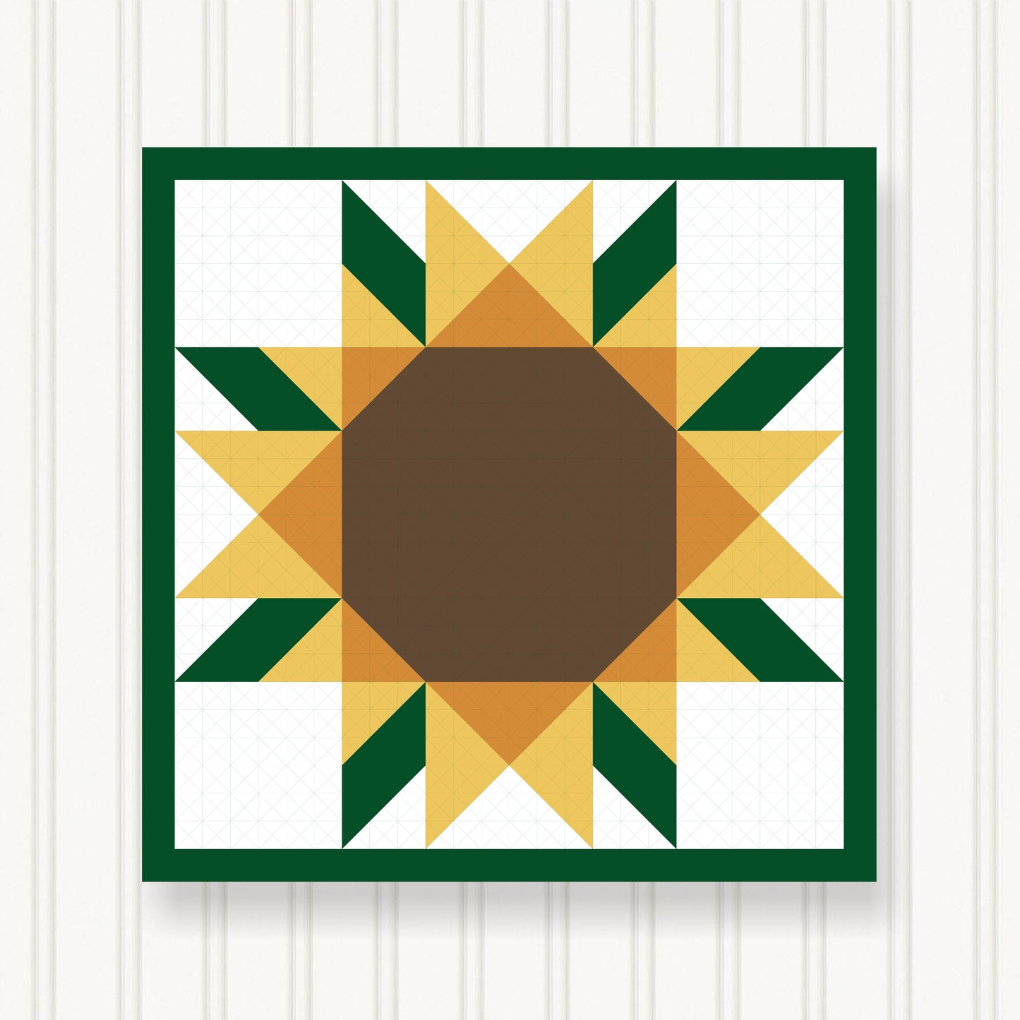 BARN QUILT Block, Beautiful Outdoor or Indoor Square, 7 Sizes, Wall Art Decor, Barn Quilt Sign, Barn Quilt Design BQ052