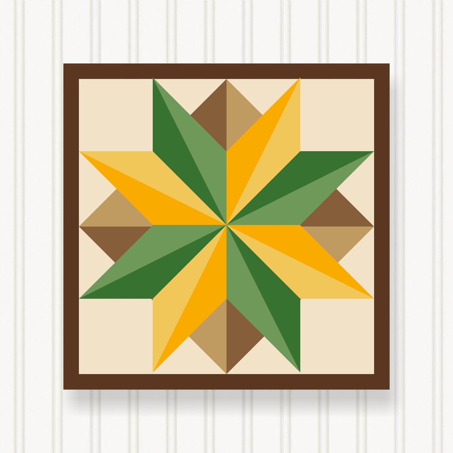 BARN QUILT Block,, 7 Beautiful Sizes, Wall Art Decor, Barn Quilt Sign, Barn Quilt Design BQ034-02